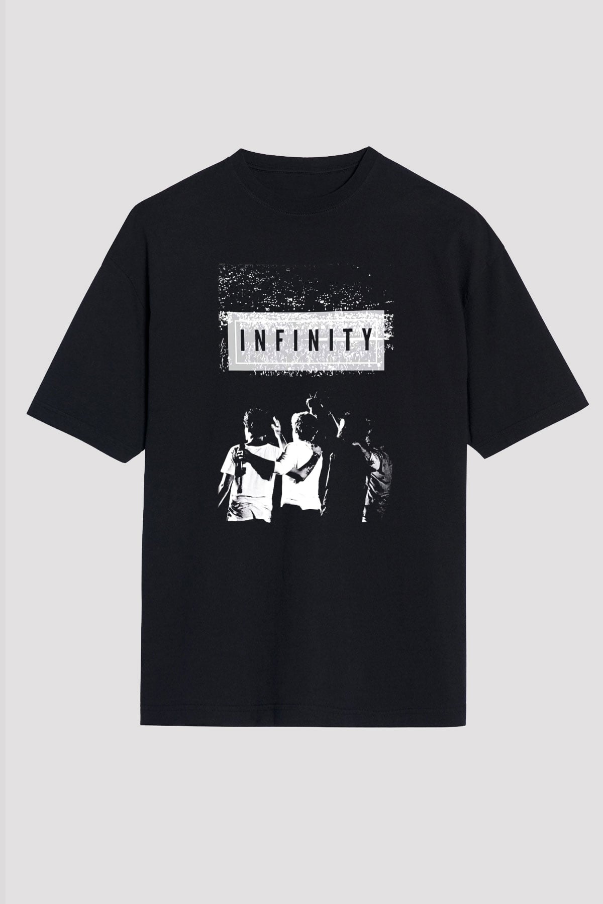 One Direction Siyah Unisex Oversize Tişört T-Shirt