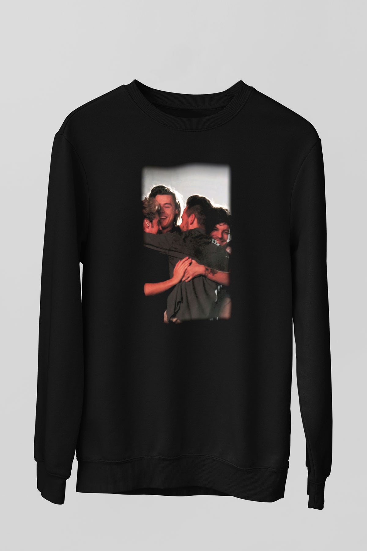 One Direction Siyah Unisex Sweatshirt