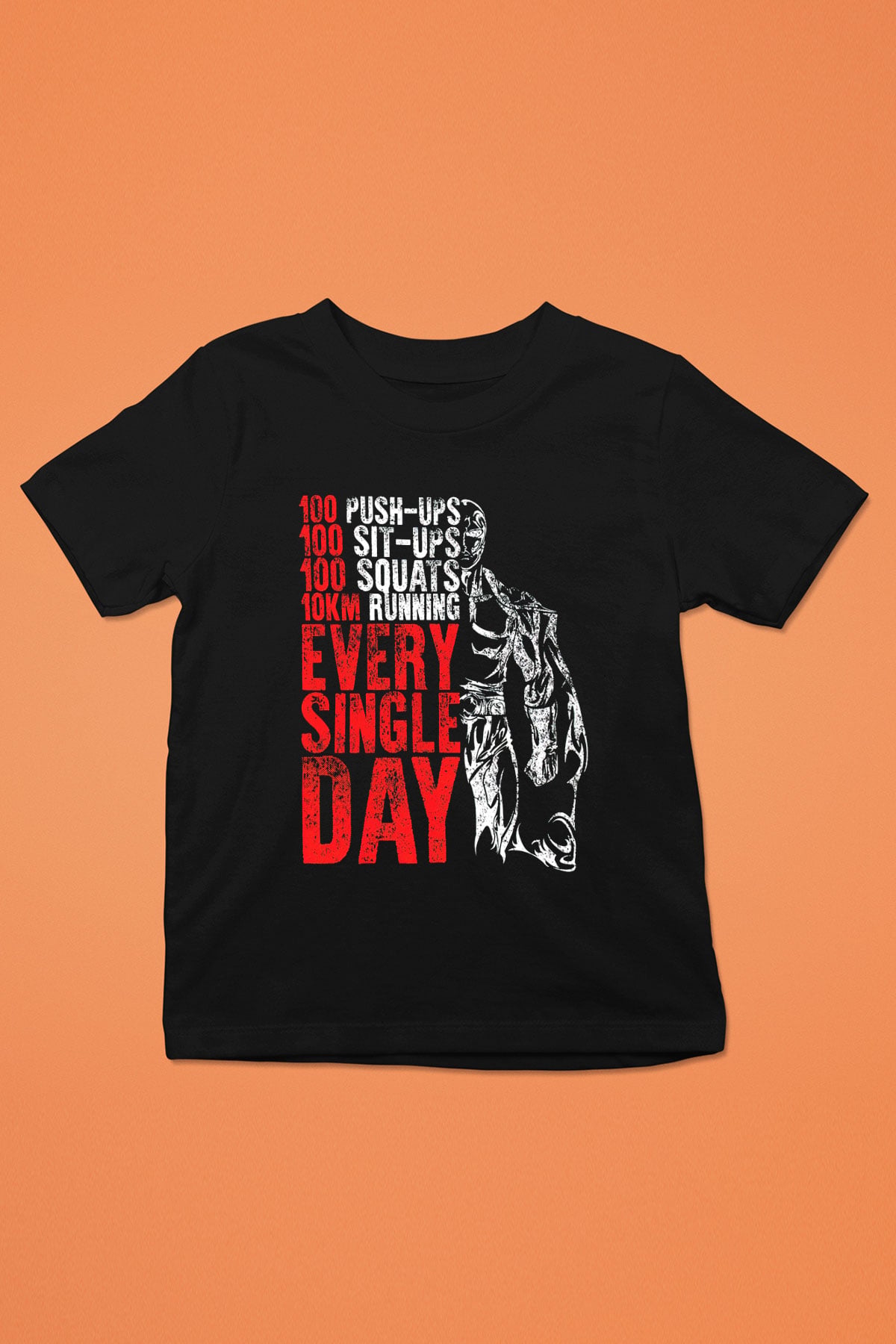 One Punch Man Baskılı Siyah Unisex Çocuk Tişört