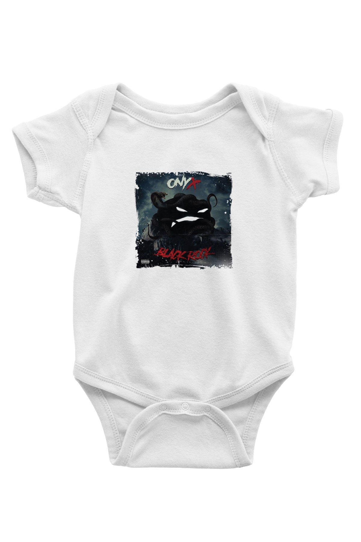 Onyx Baskılı Unisex Beyaz Bebek Body - Zıbın