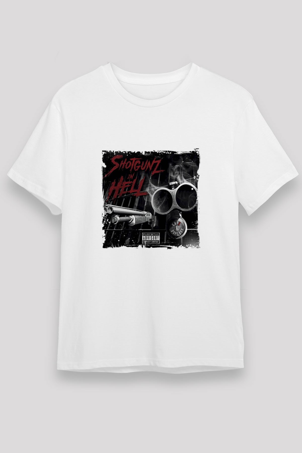 Onyx Baskılı Unisex Beyaz Tişört