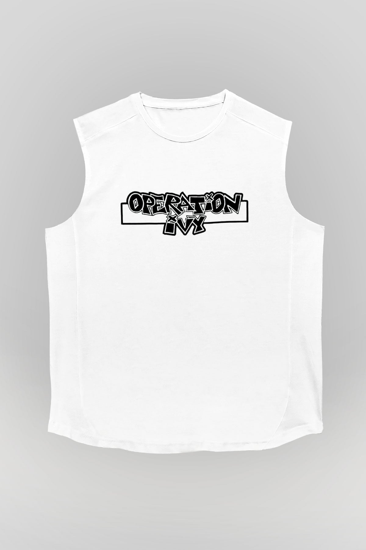 Operation Ivy Beyaz Unisex Kolsuz Tişört