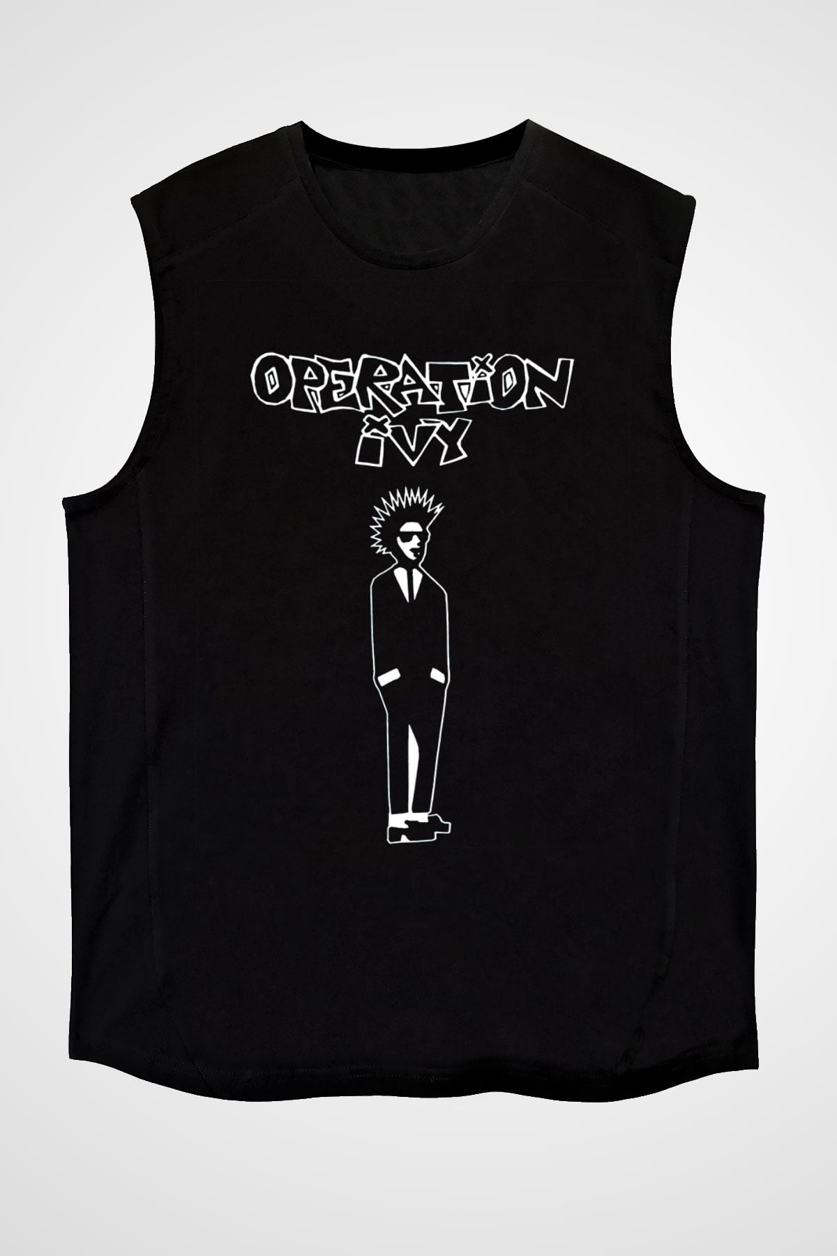 Operation Ivy Siyah Unisex Kolsuz Tişört