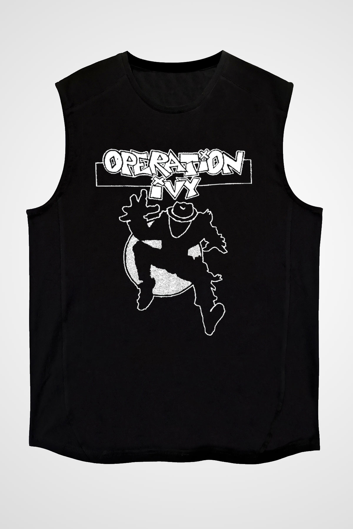 Operation Ivy Siyah Unisex Kolsuz Tişört