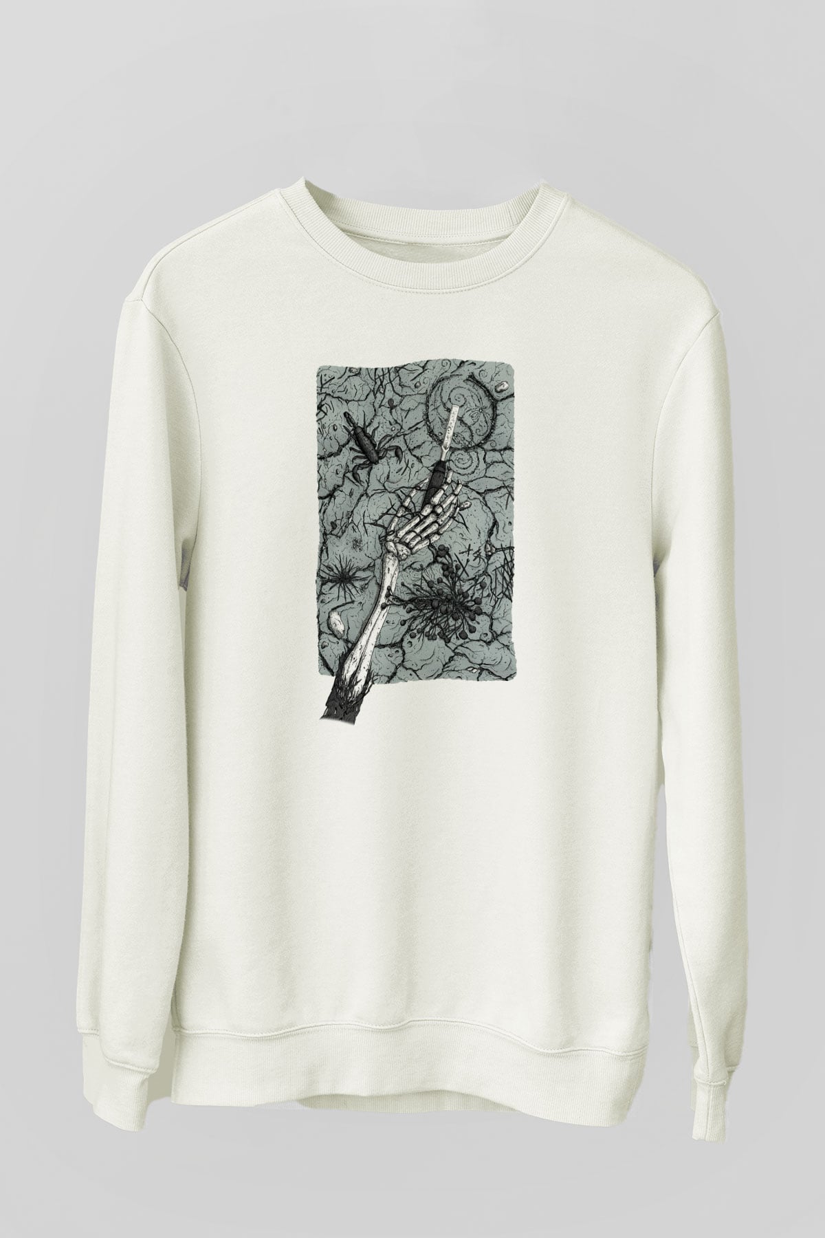 Opeth Beyaz Unisex Sweatshirt