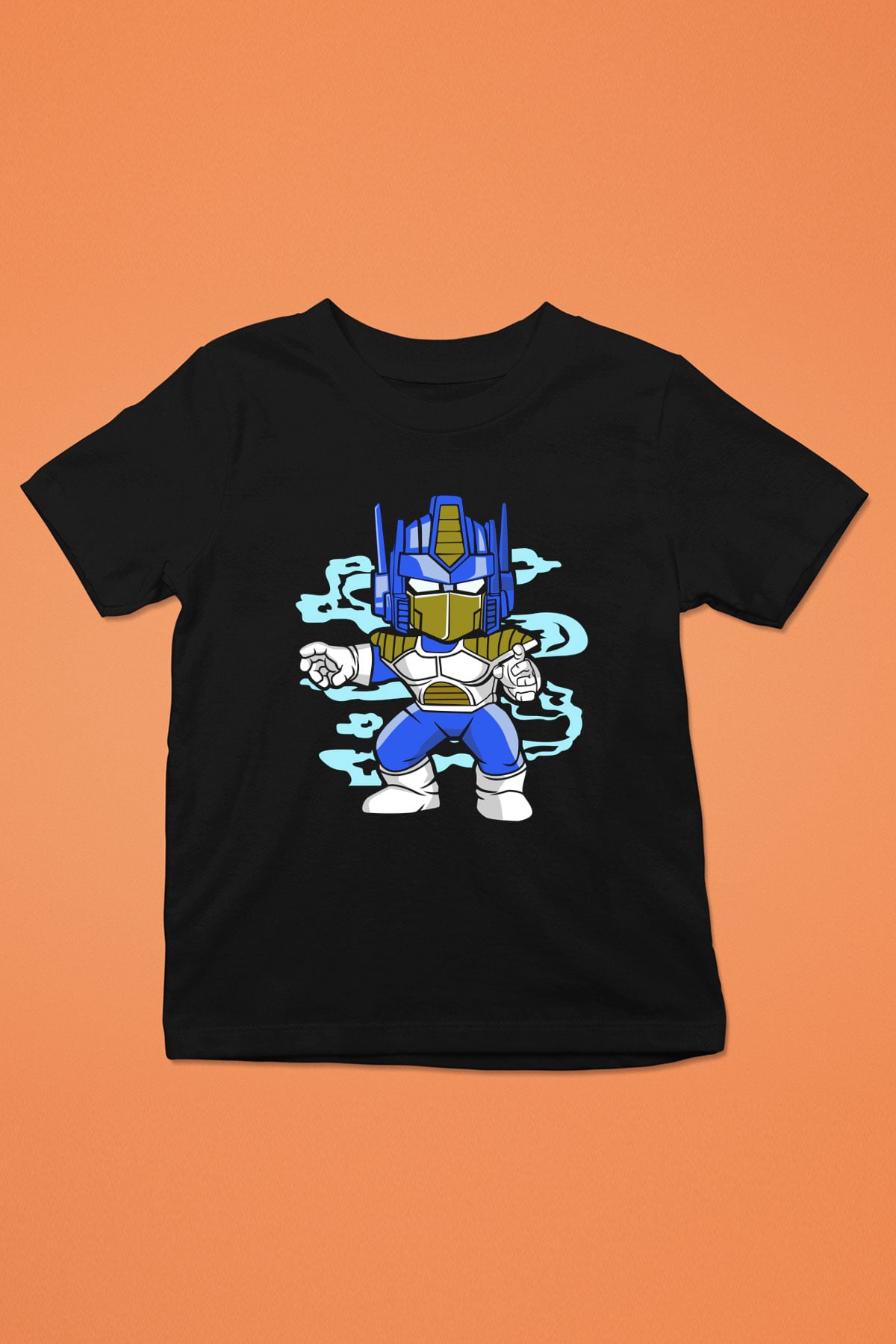 Optimus Vegeta Baskılı Siyah Çocuk Unisex Tshirt