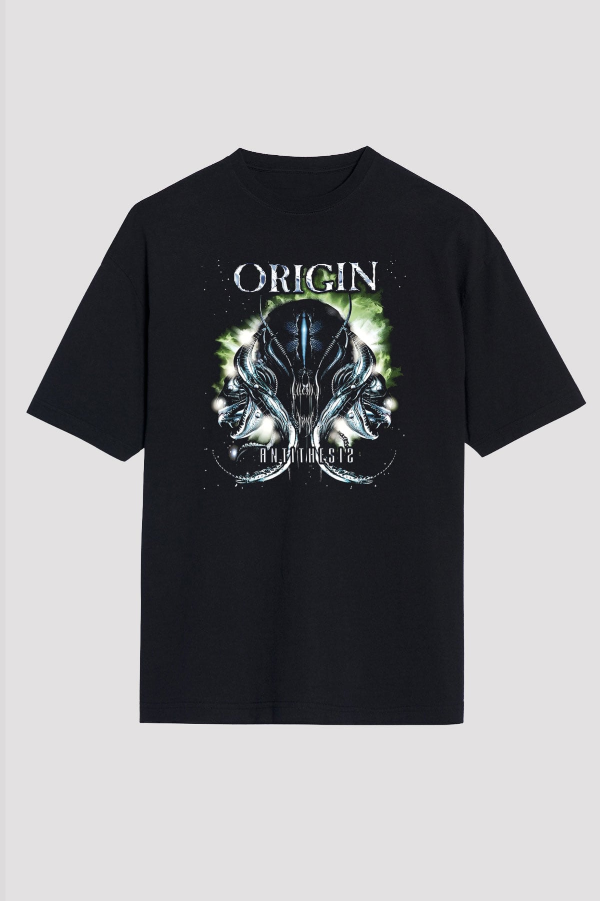 Origin Siyah Unisex Oversize Tişört T-Shirt
