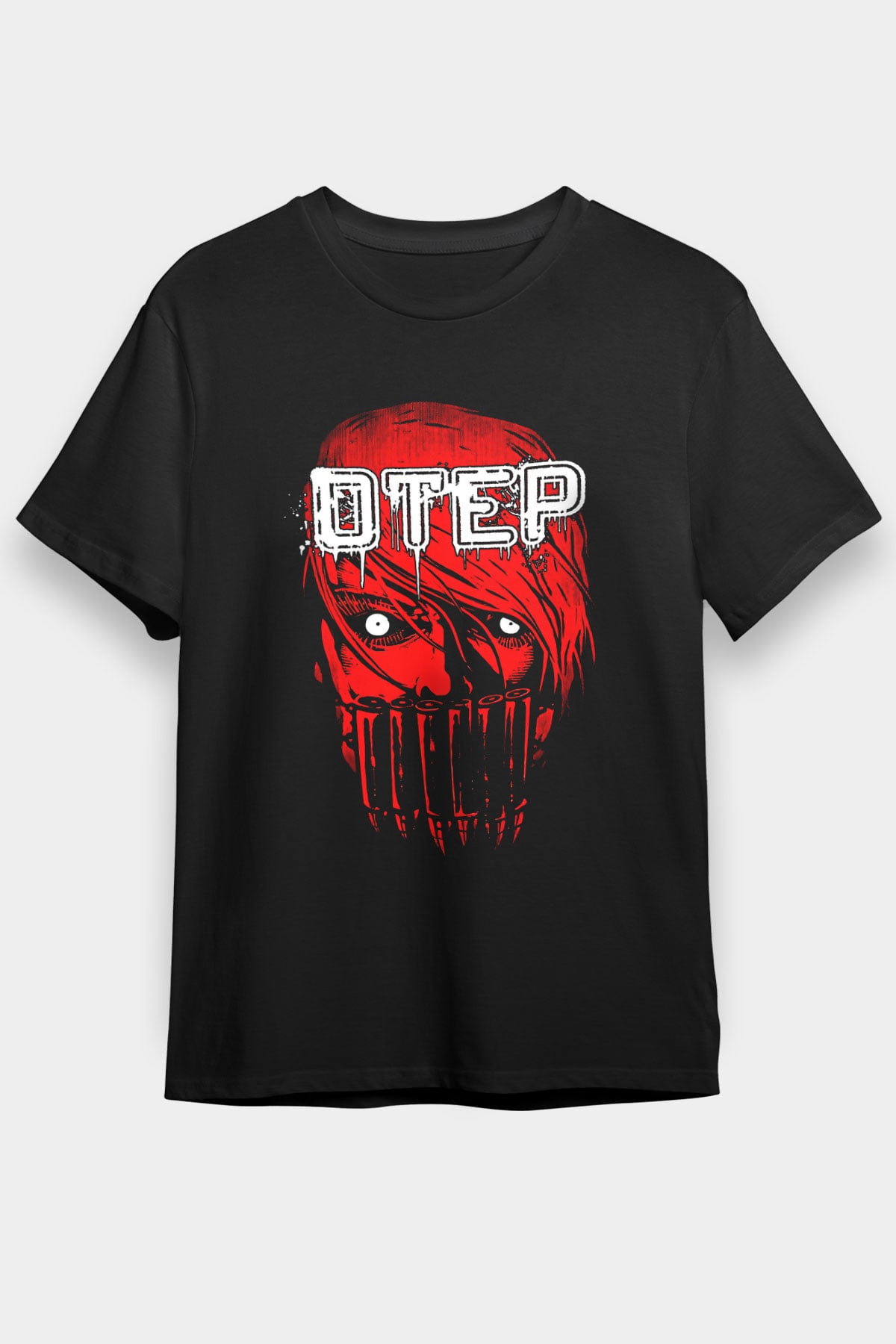 Otep Baskılı Unisex Siyah Tişört - Tshirt