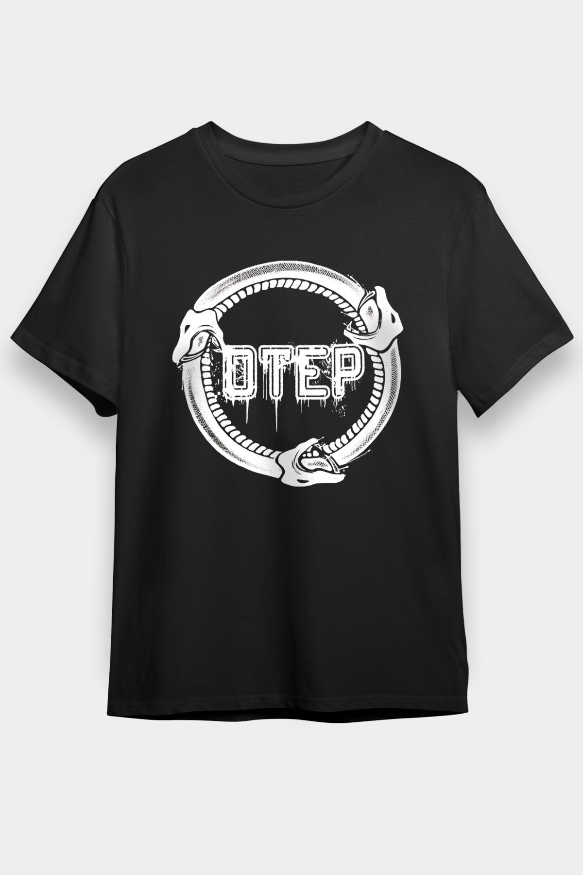 Otep Baskılı Unisex Siyah Tişört - Tshirt