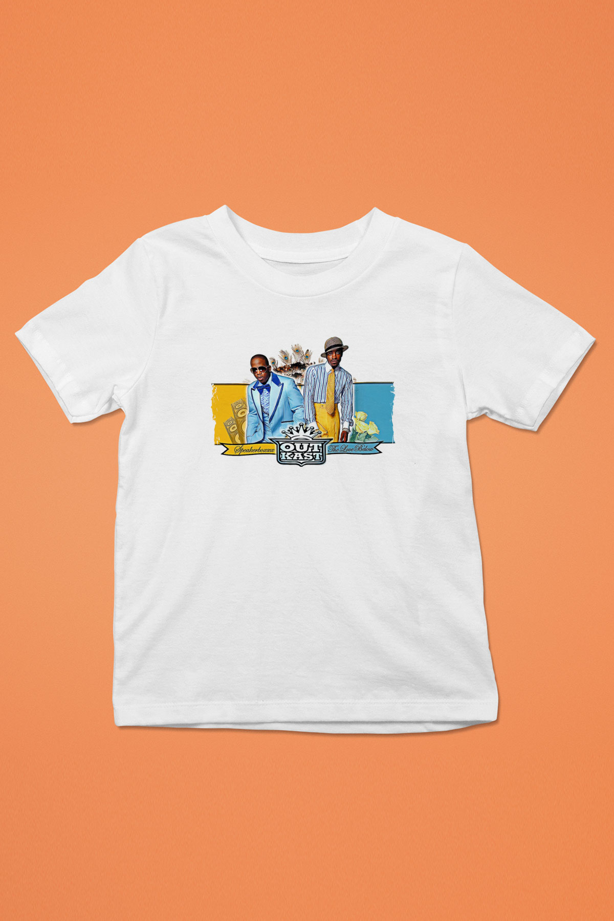 OutKast Baskılı Beyaz Unisex Beyaz Çocuk Tişört - Tshirt