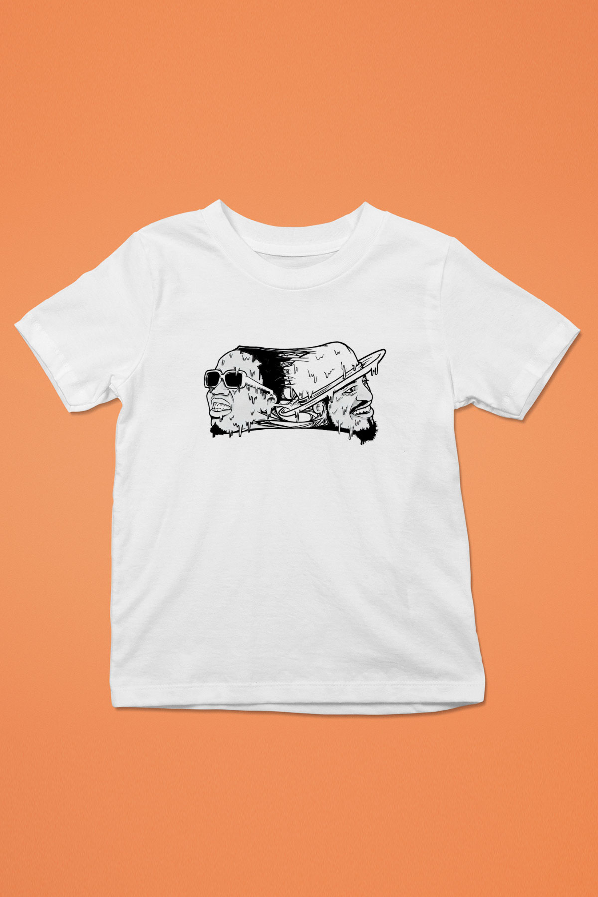 OutKast Baskılı Beyaz Unisex Beyaz Çocuk Tişört - Tshirt