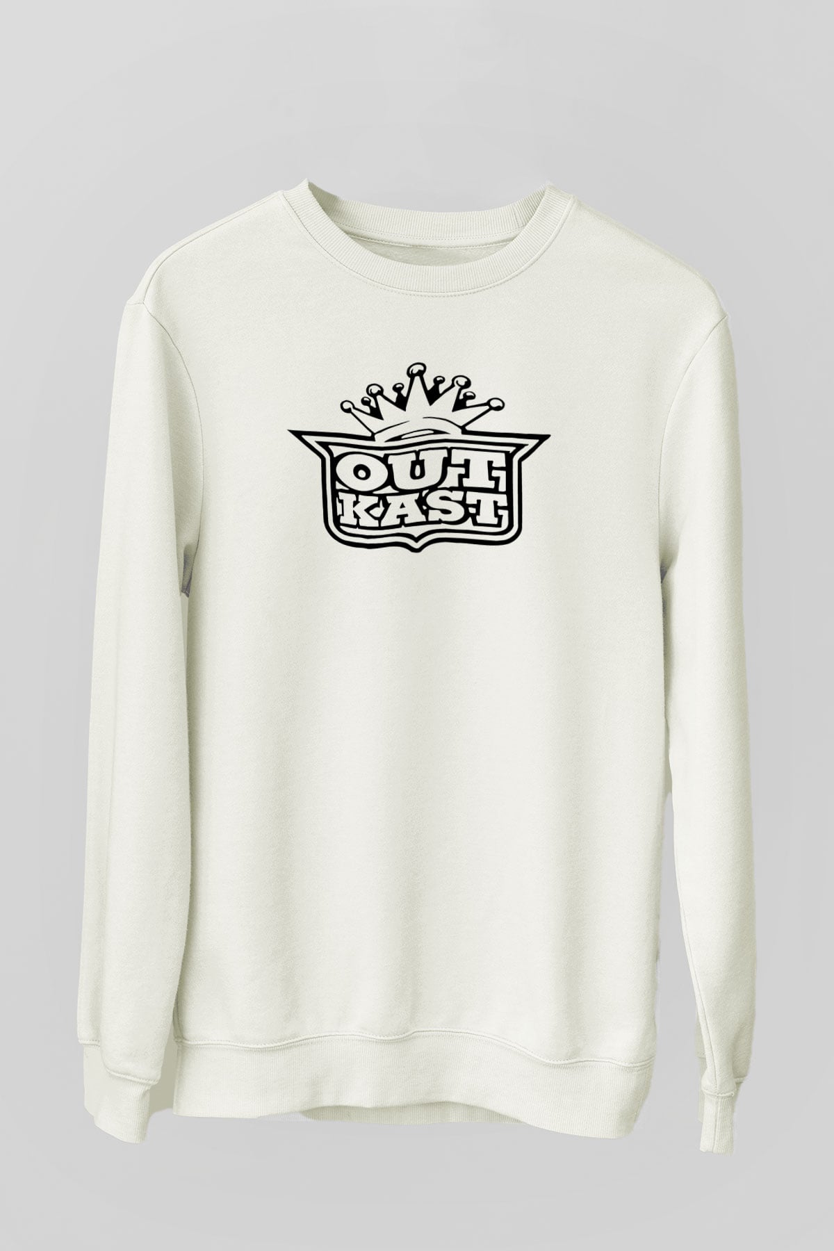 OutKast Baskılı Beyaz Unisex Sweatshirt