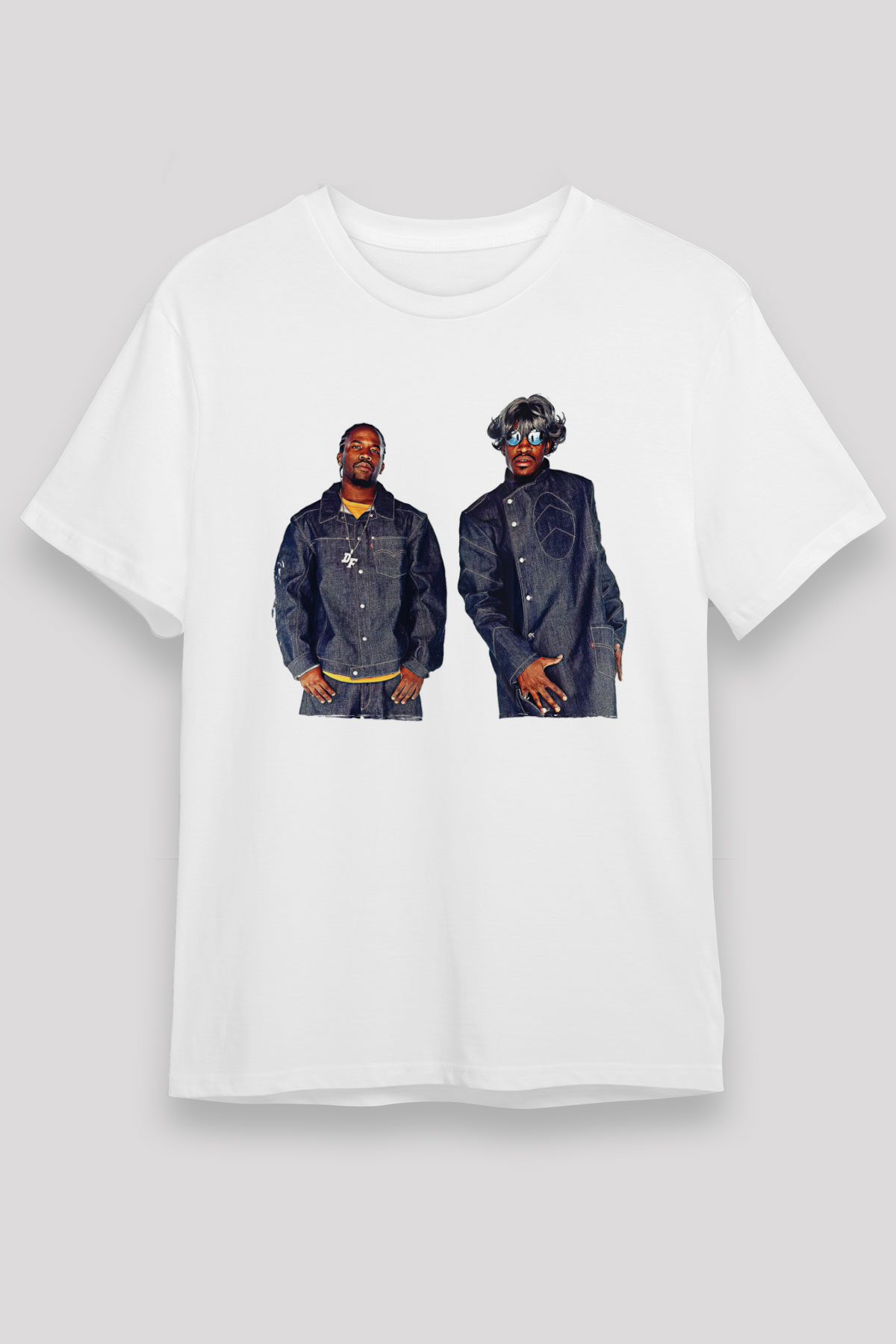 OutKast Baskılı Unisex Beyaz Tişört - Tshirt