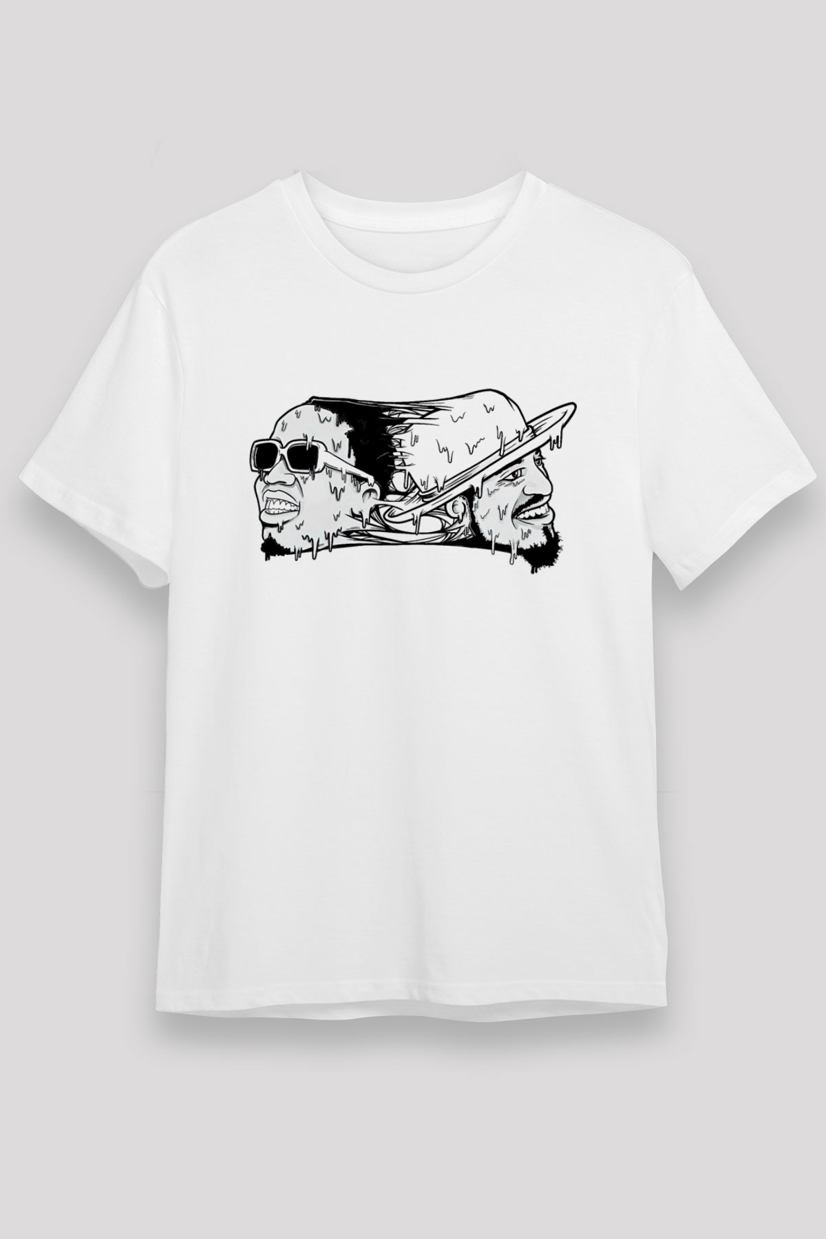 OutKast Baskılı Unisex Beyaz Tişört - Tshirt