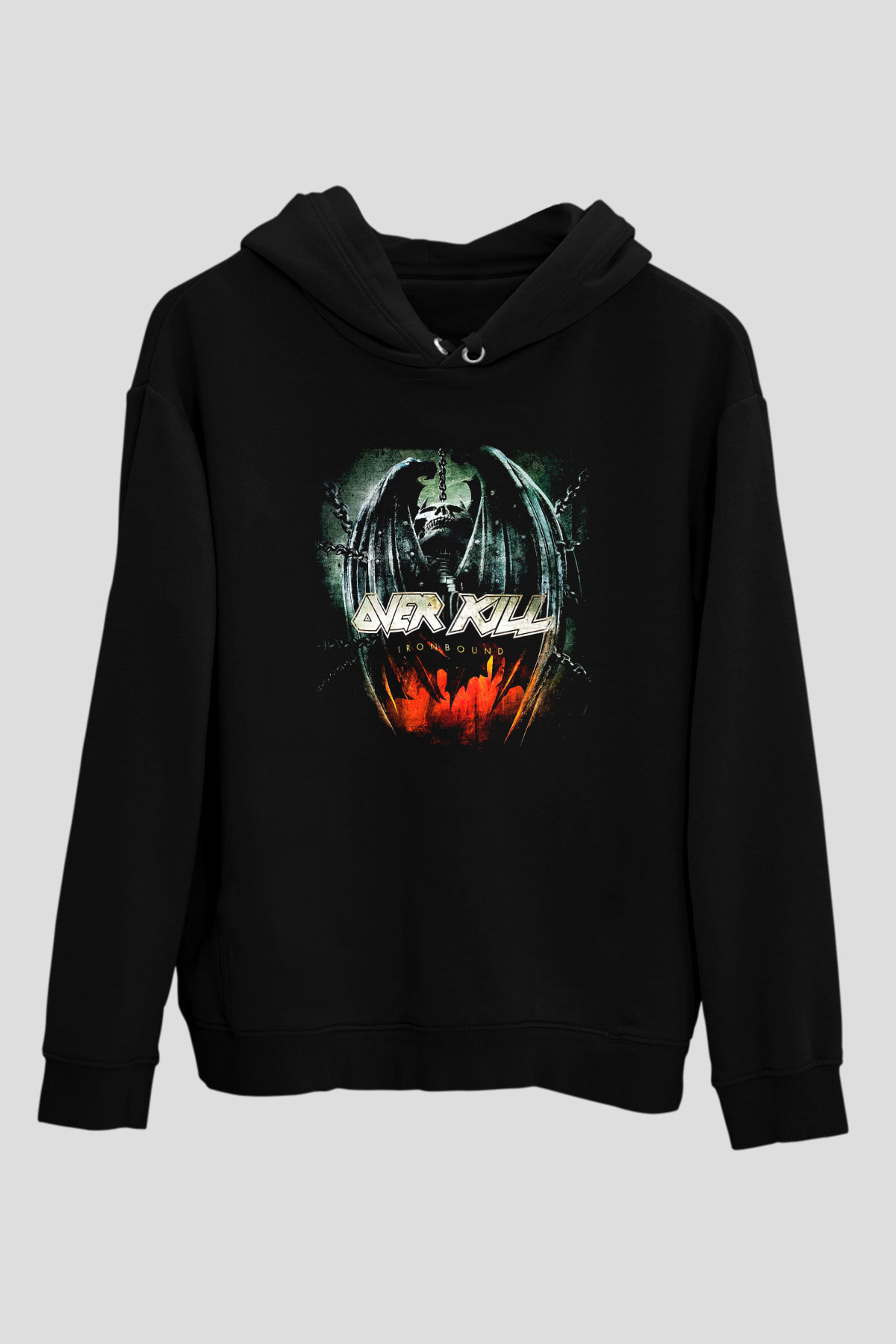 Overkill Siyah Unisex Hoodie