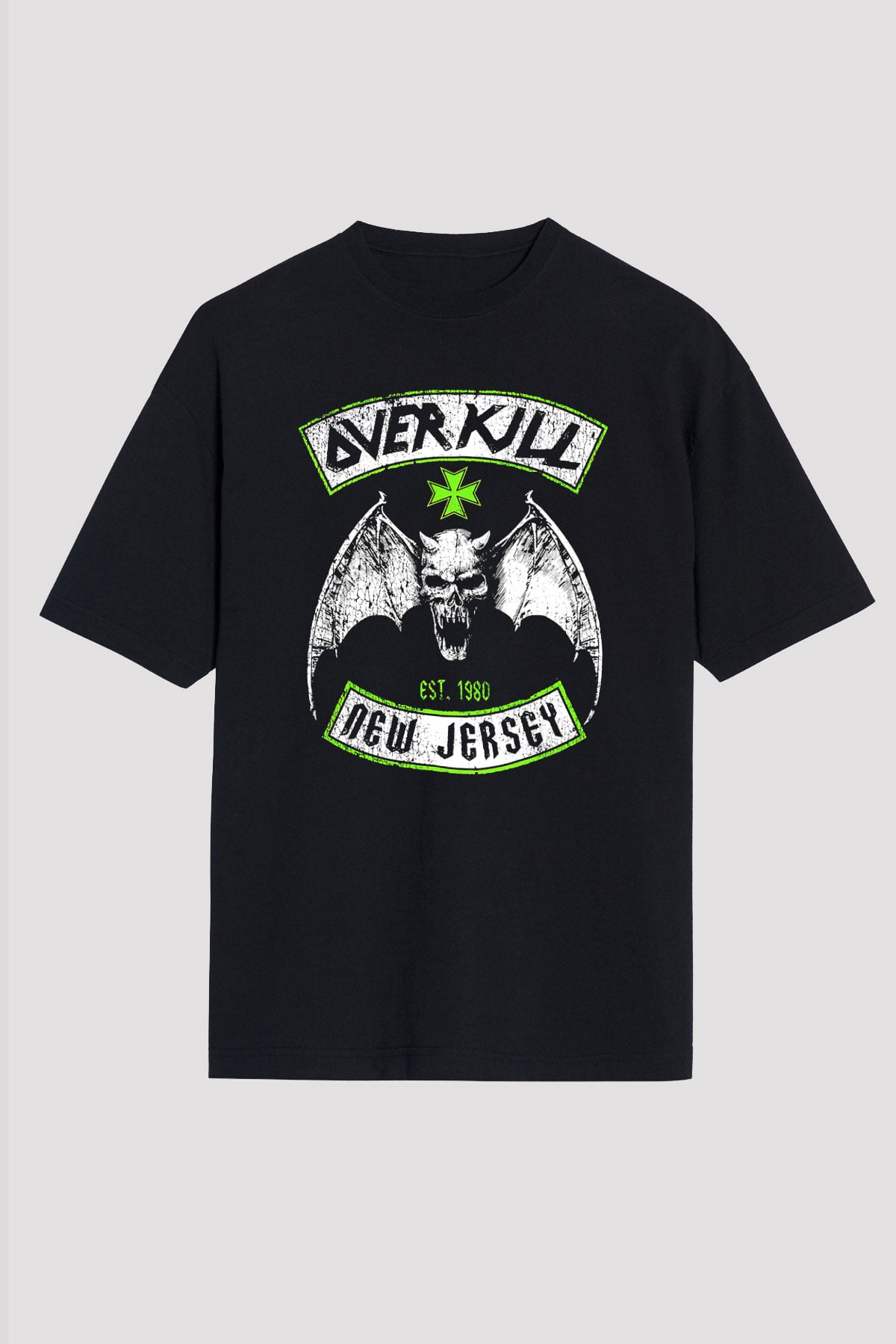 Overkill Siyah Unisex Oversize Tişört T-Shirt