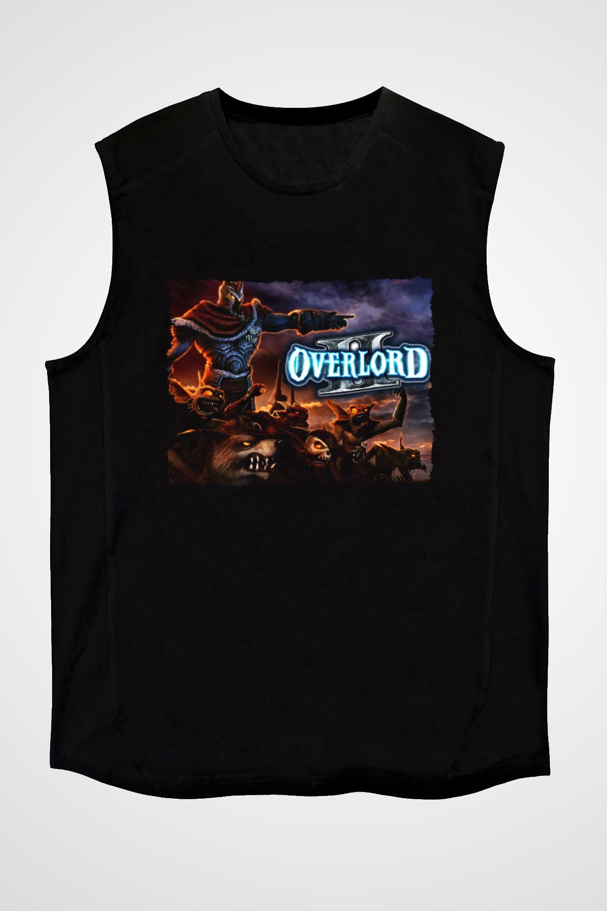 Overlord Siyah Unisex Kolsuz Tişört