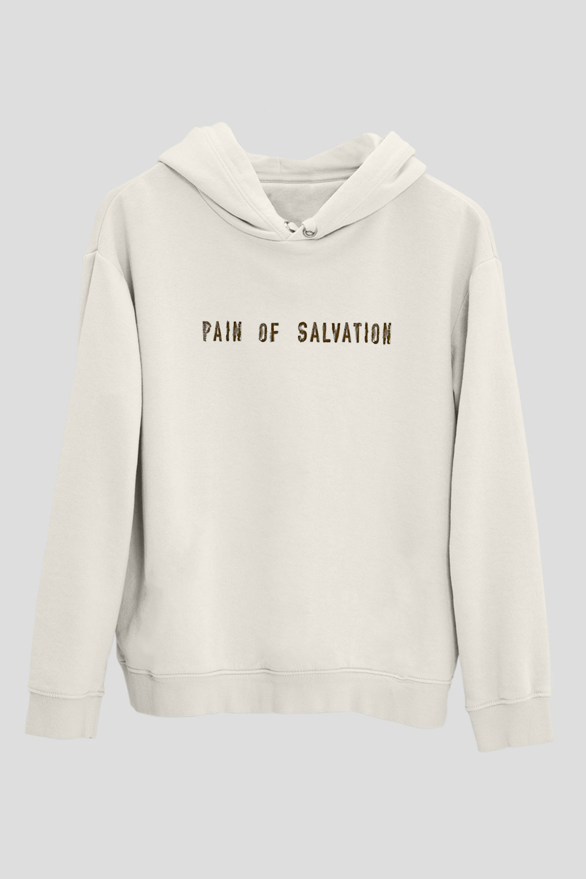 Pain Of Salvation Baskılı Beyaz Unisex Kapüşonlu Sweatshirt