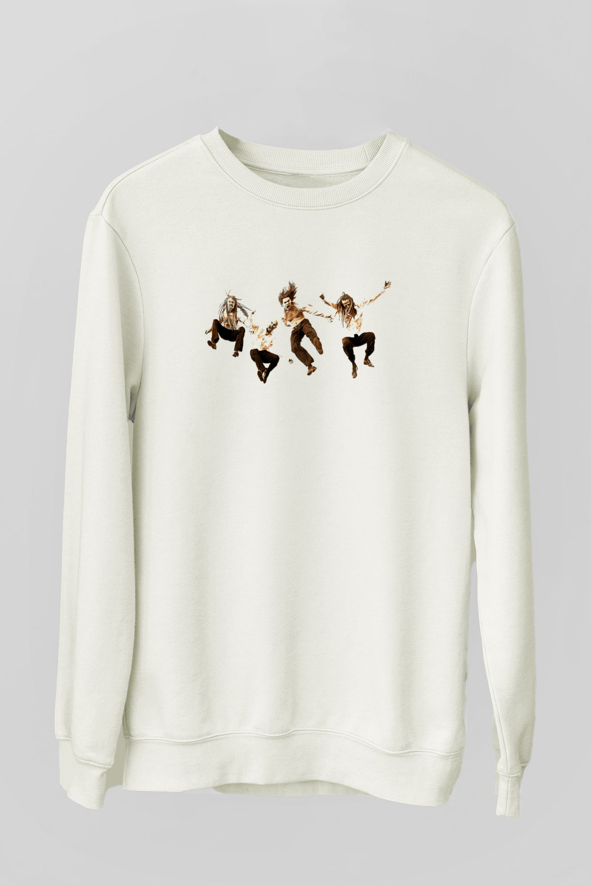 Pain Of Salvation Baskılı Beyaz Unisex Sweatshirt