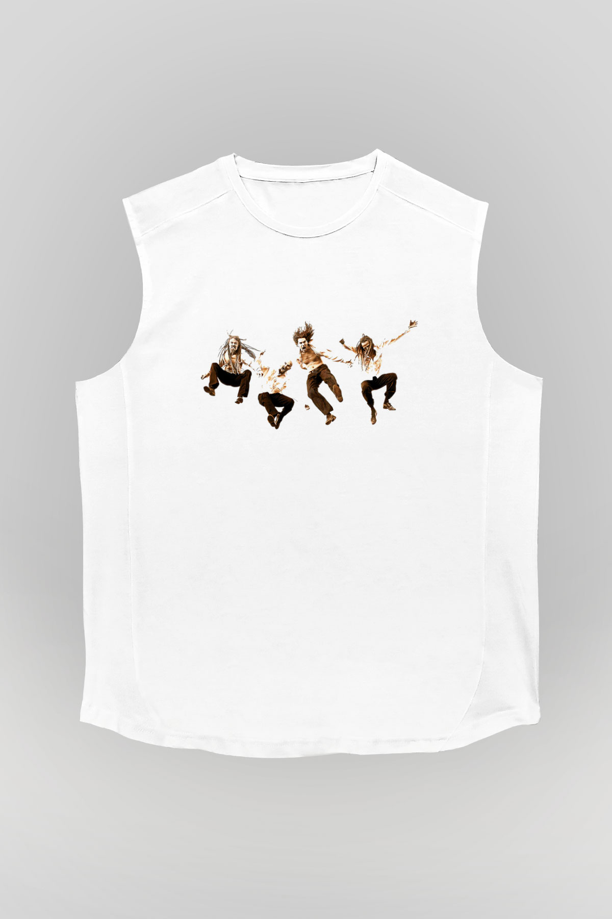 Pain Of Salvation Baskılı Beyaz Unisex Kolsuz Tişört - Tshirt