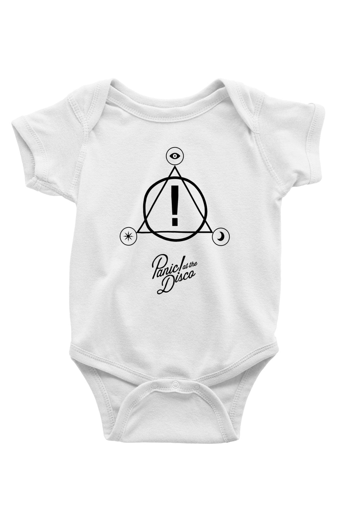 Panic at the Disco Baskılı Beyaz Unisex Bebek Body - Zıbın