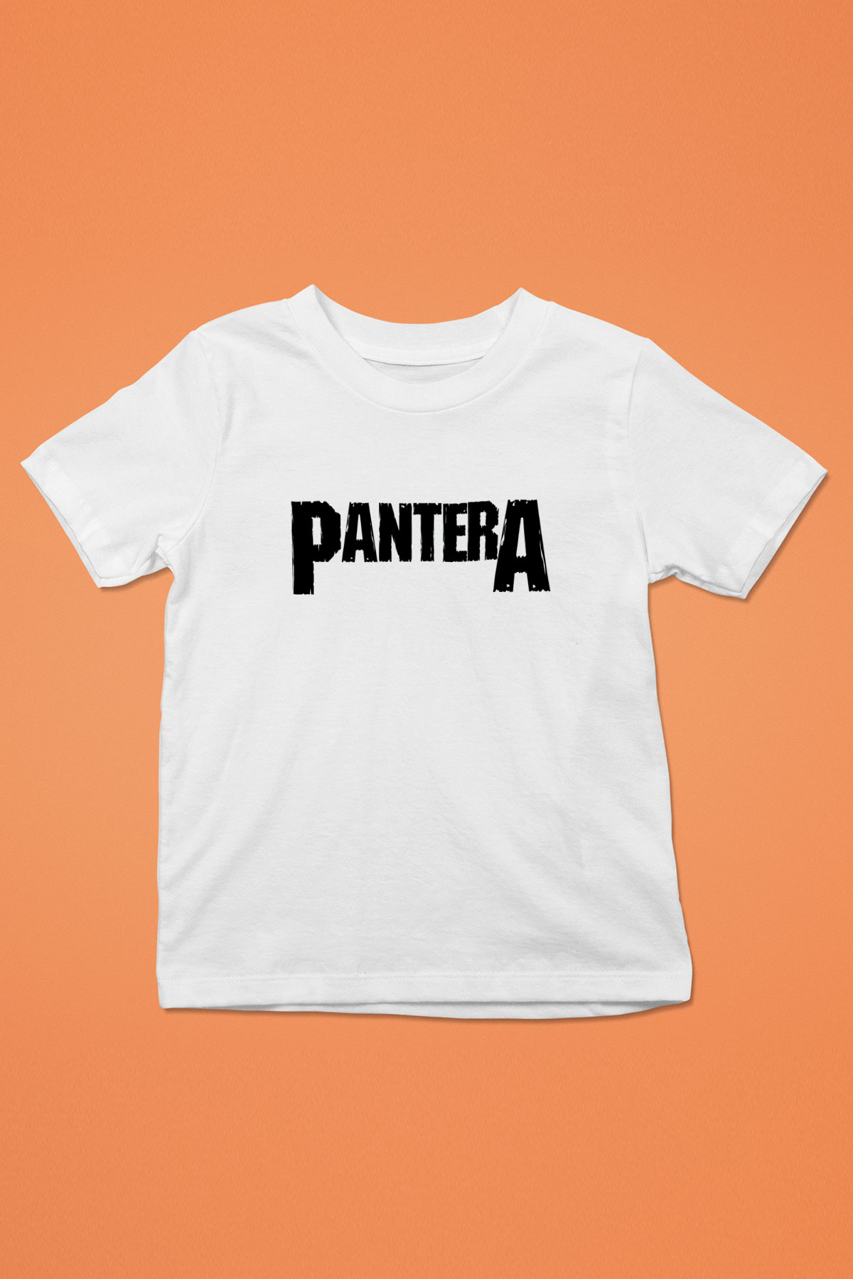 Pantera Baskılı Beyaz Unisex Çocuk Tişört