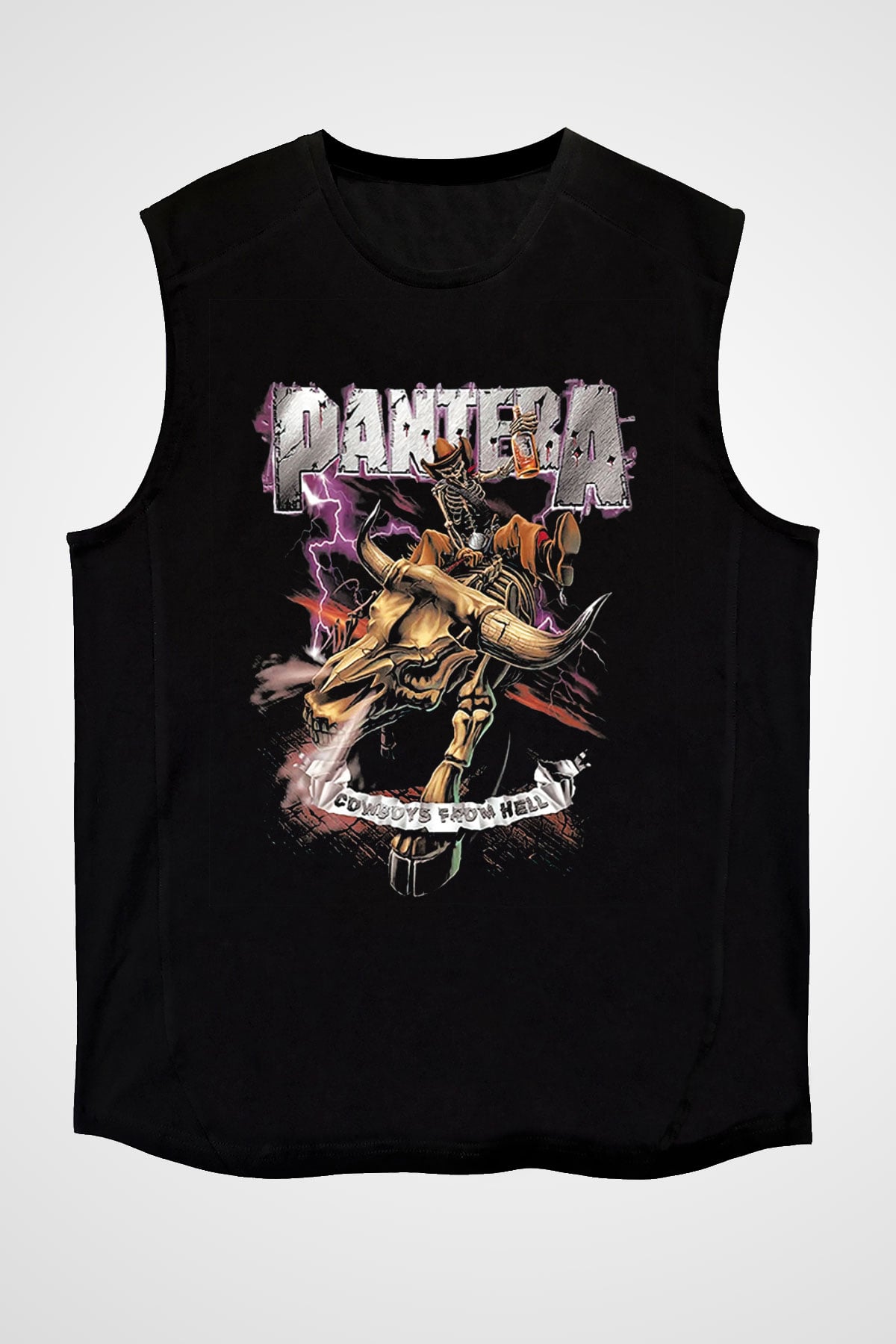 Pantera Siyah Unisex Kolsuz Tişört