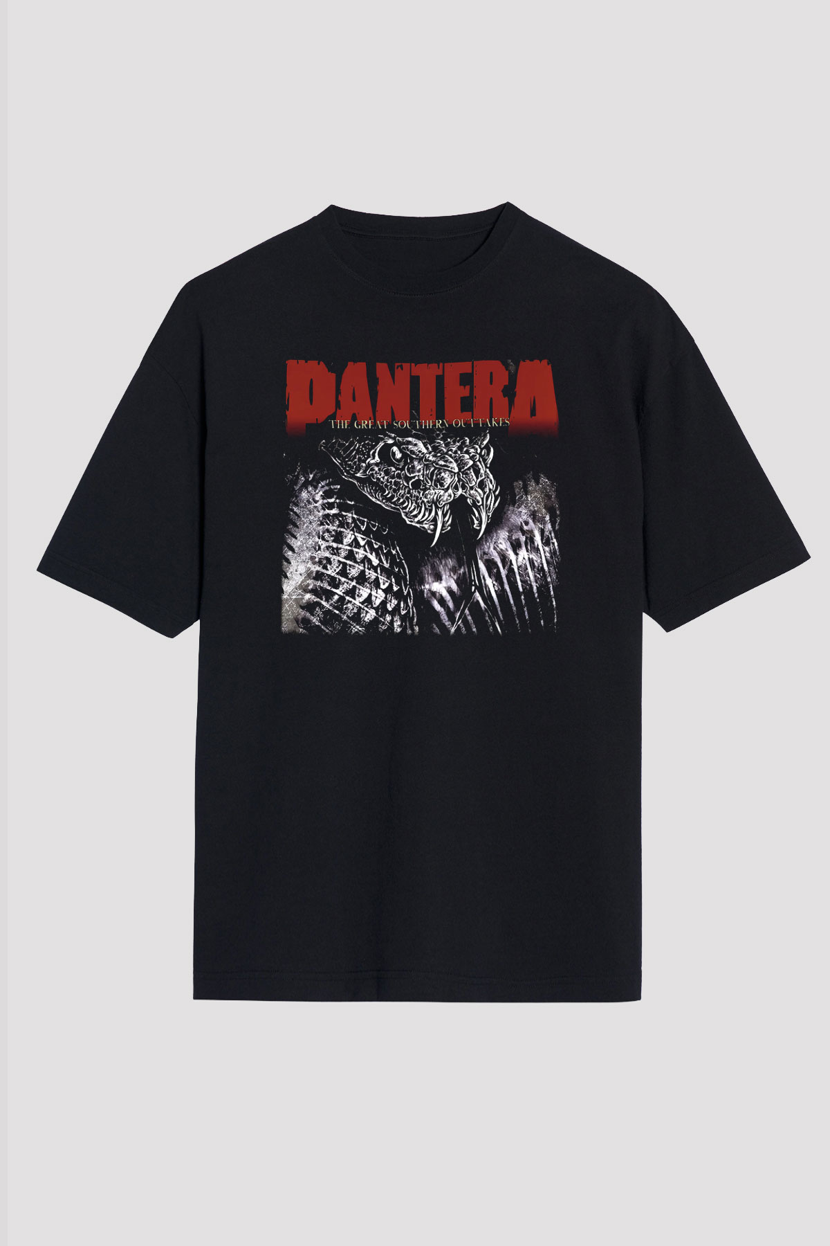 Pantera Siyah Unisex Oversize Tişört T-Shirt
