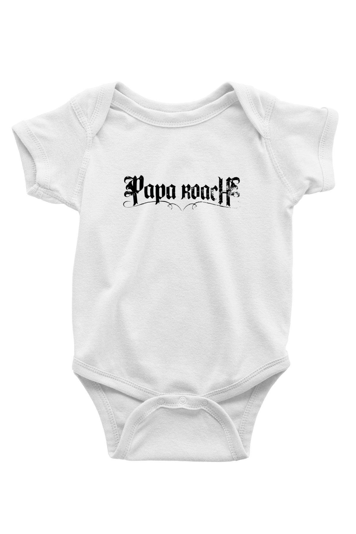 Papa Roach Baskılı Beyaz Unisex Bebek Body - Zıbın