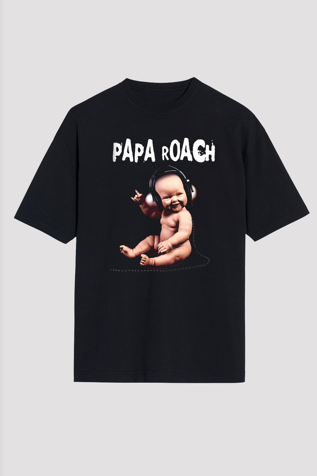 Papa Roach Siyah Unisex Oversize Tişört T-Shirt