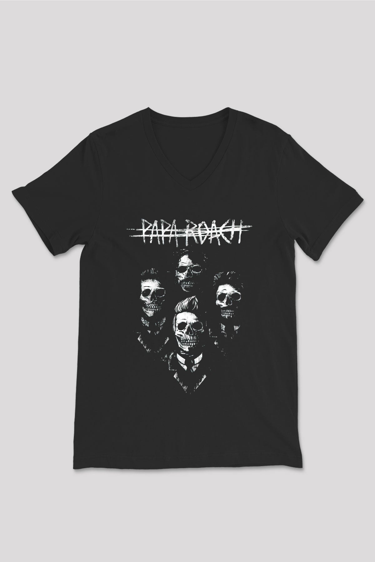 Papa Roach Siyah Unisex V Yaka Tişört