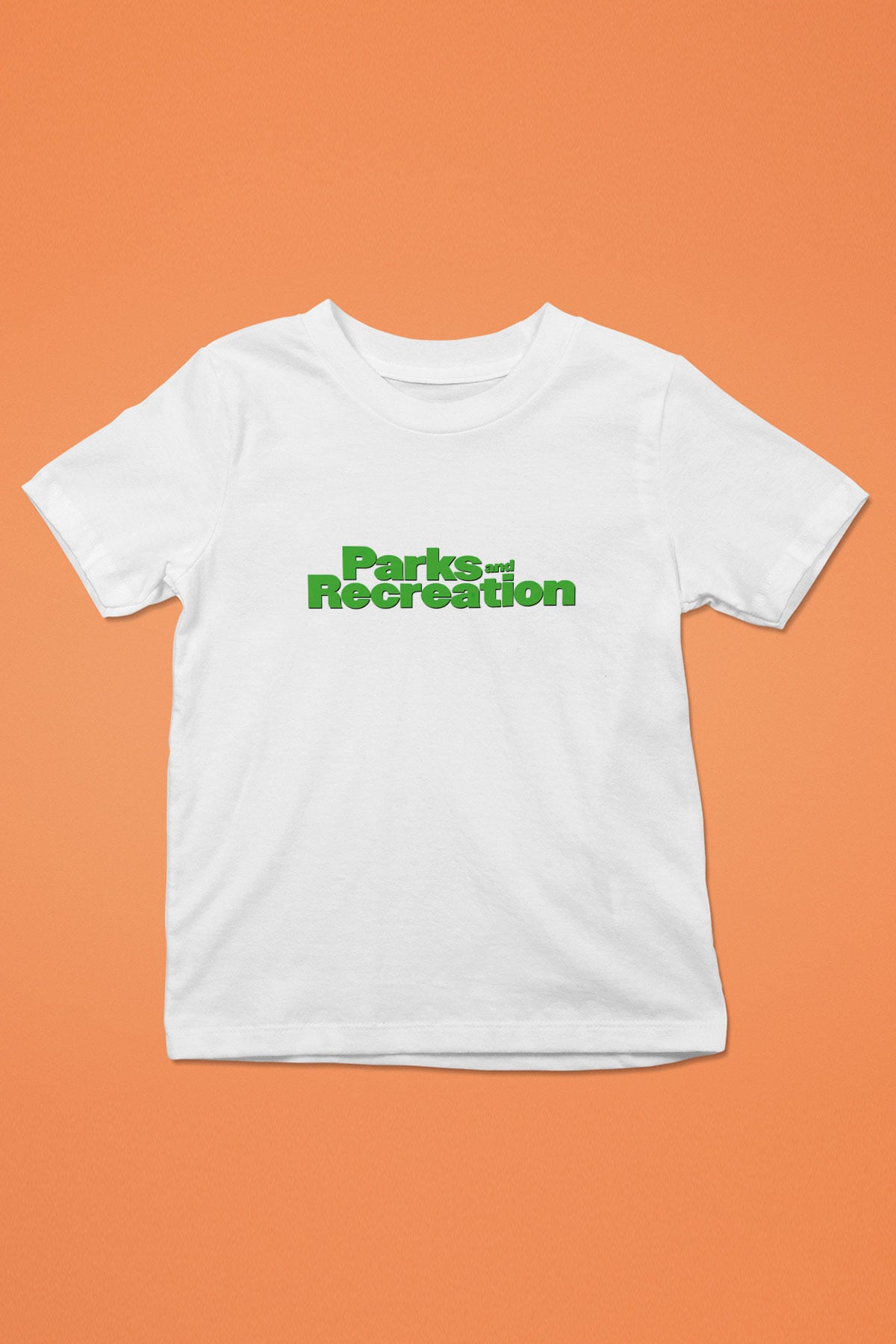 Parks and Recreation Baskılı Beyaz Unisex Çocuk Tişört