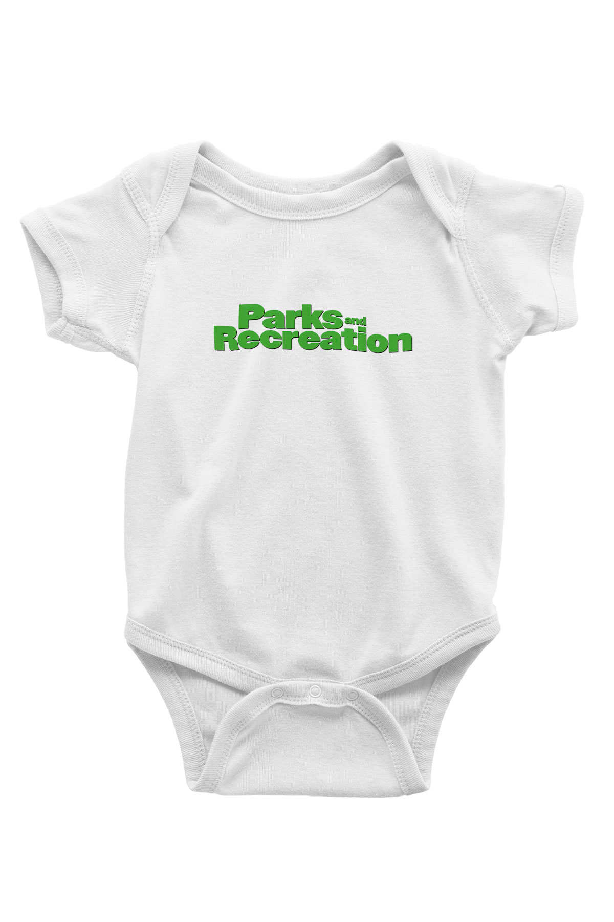 Parks and Recreation Baskılı Beyaz Unisex Bebek Body - Zıbın
