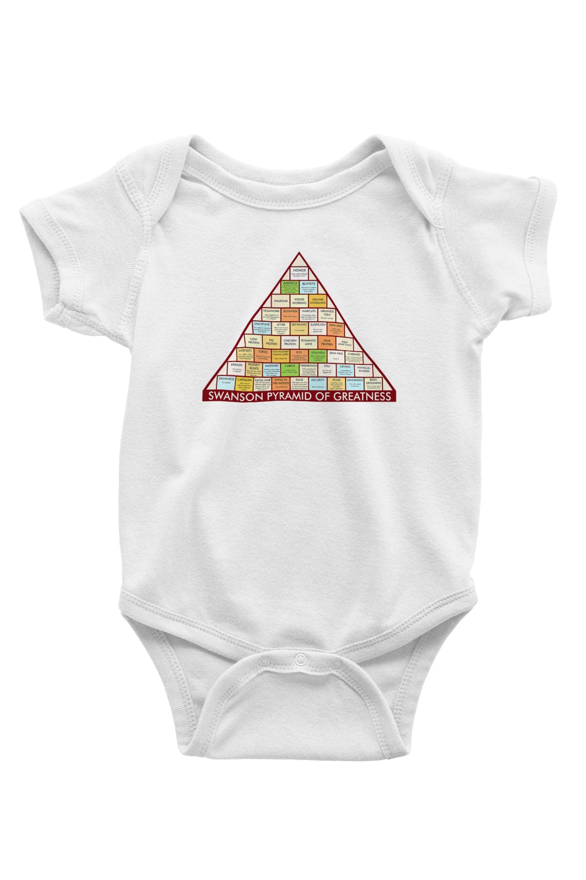Parks and Recreation Baskılı Beyaz Unisex Bebek Body - Zıbın