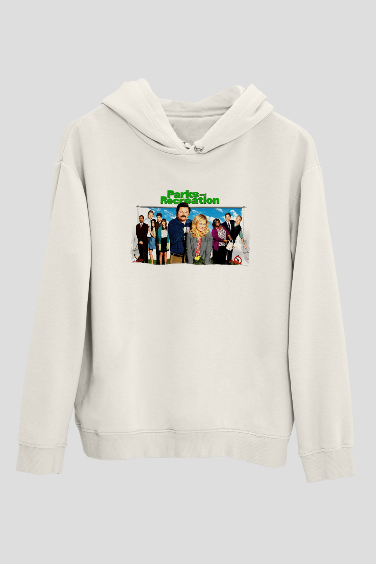 Parks and Recreation Beyaz Unisex Hoodie