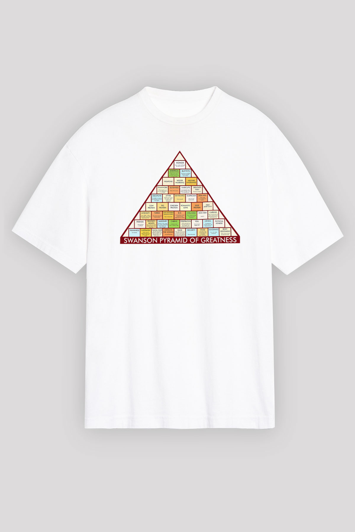 Parks and Recreation Beyaz Unisex Oversize Tişört