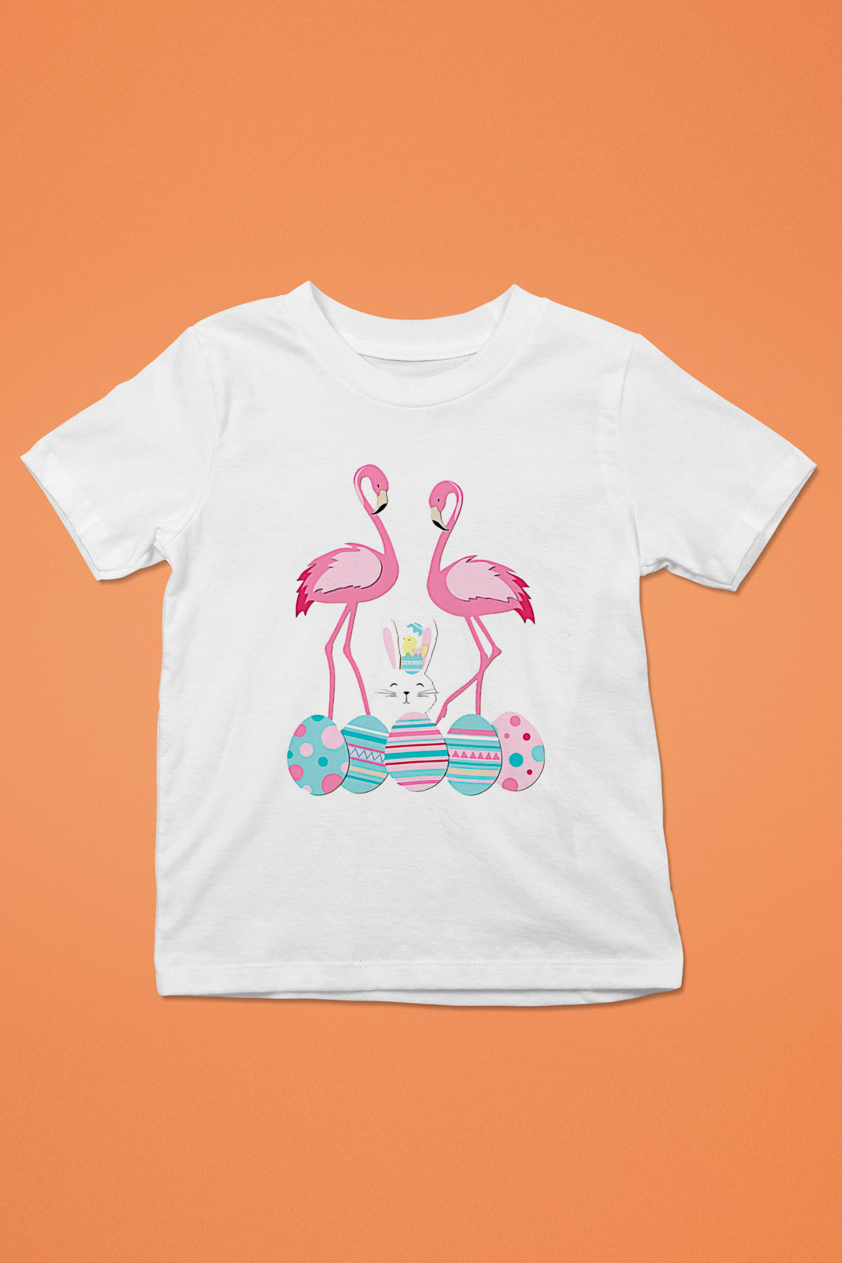 Paskalya Baskılı Beyaz Unisex Beyaz Çocuk Tişört - Tshirt