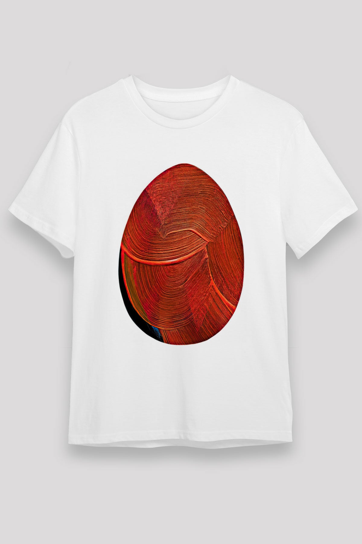 Paskalya Baskılı Unisex Beyaz Tişört - Tshirt