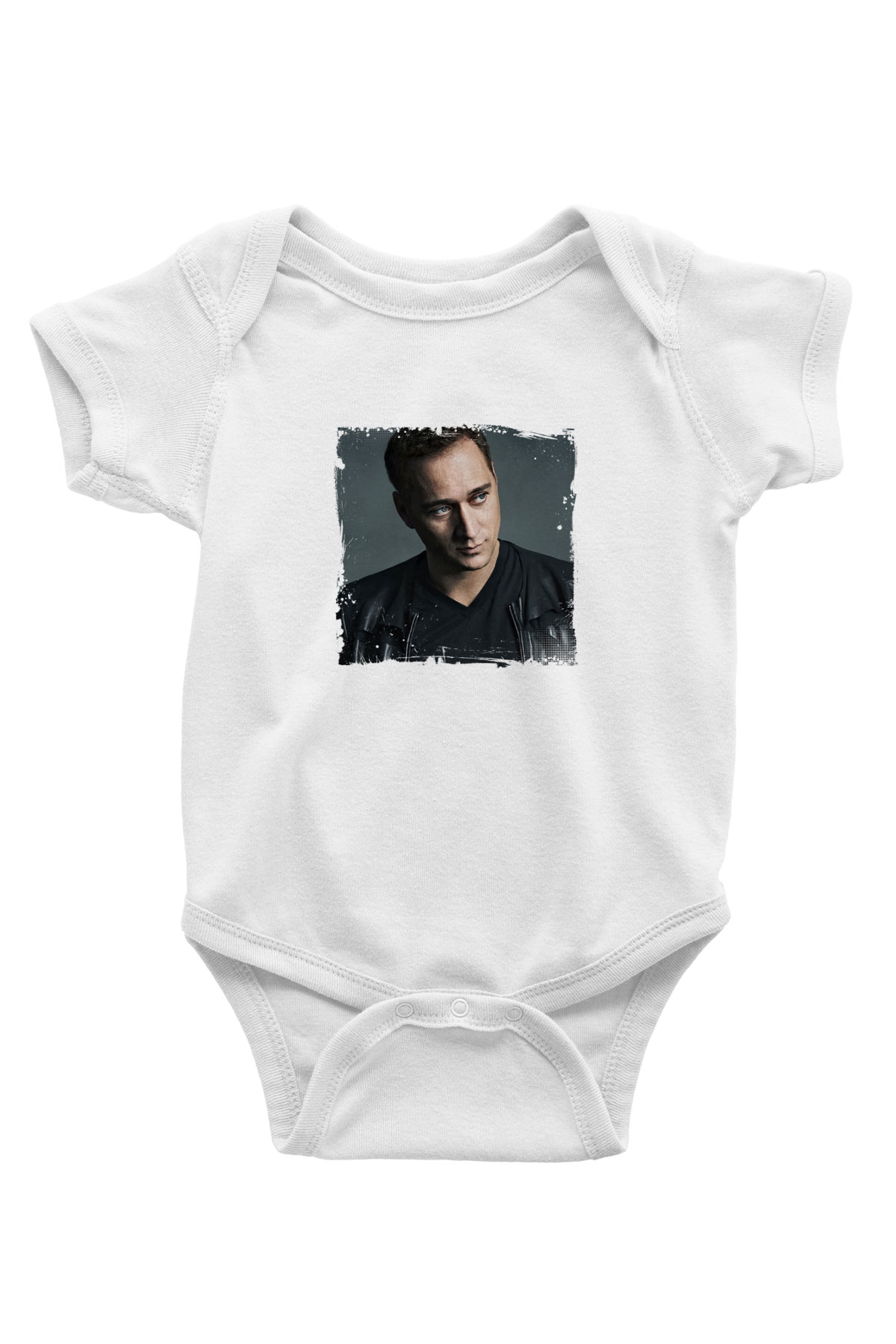Paul Van Dyk Baskılı Beyaz Bebek Body - Zıbın