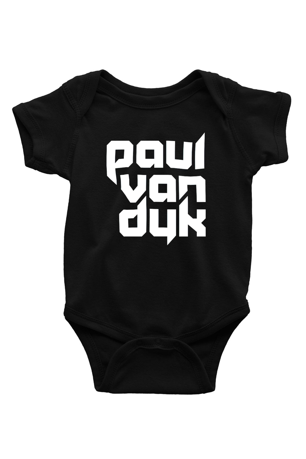 Paul Van Dyk Baskılı Siyah Bebek Body - Zıbın