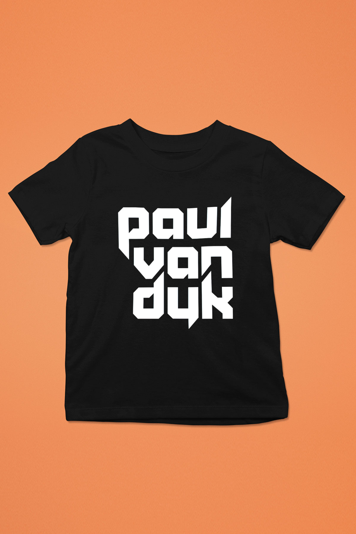 Paul Van Dyk Baskılı Siyah Unisex Çocuk Tişört