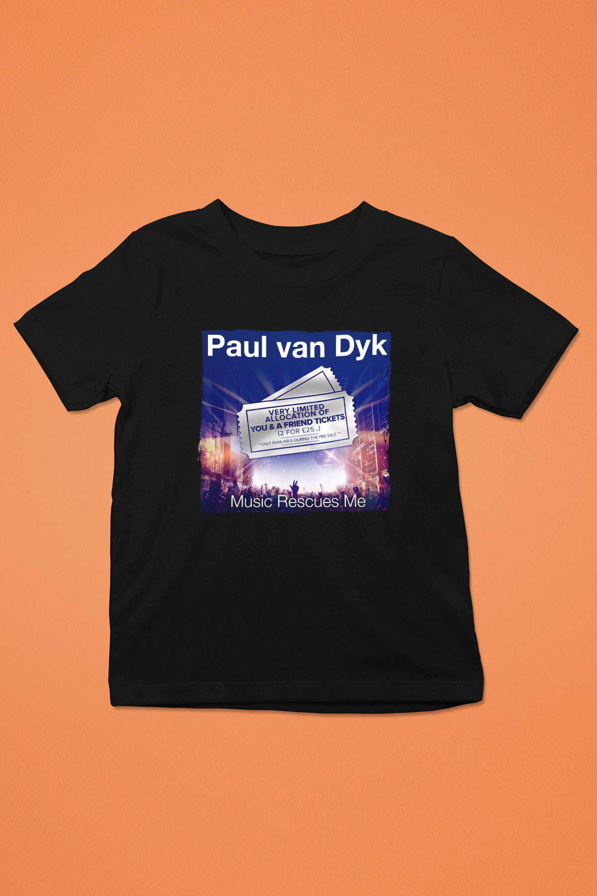 Paul Van Dyk Siyah Unisex Çocuk Tişört