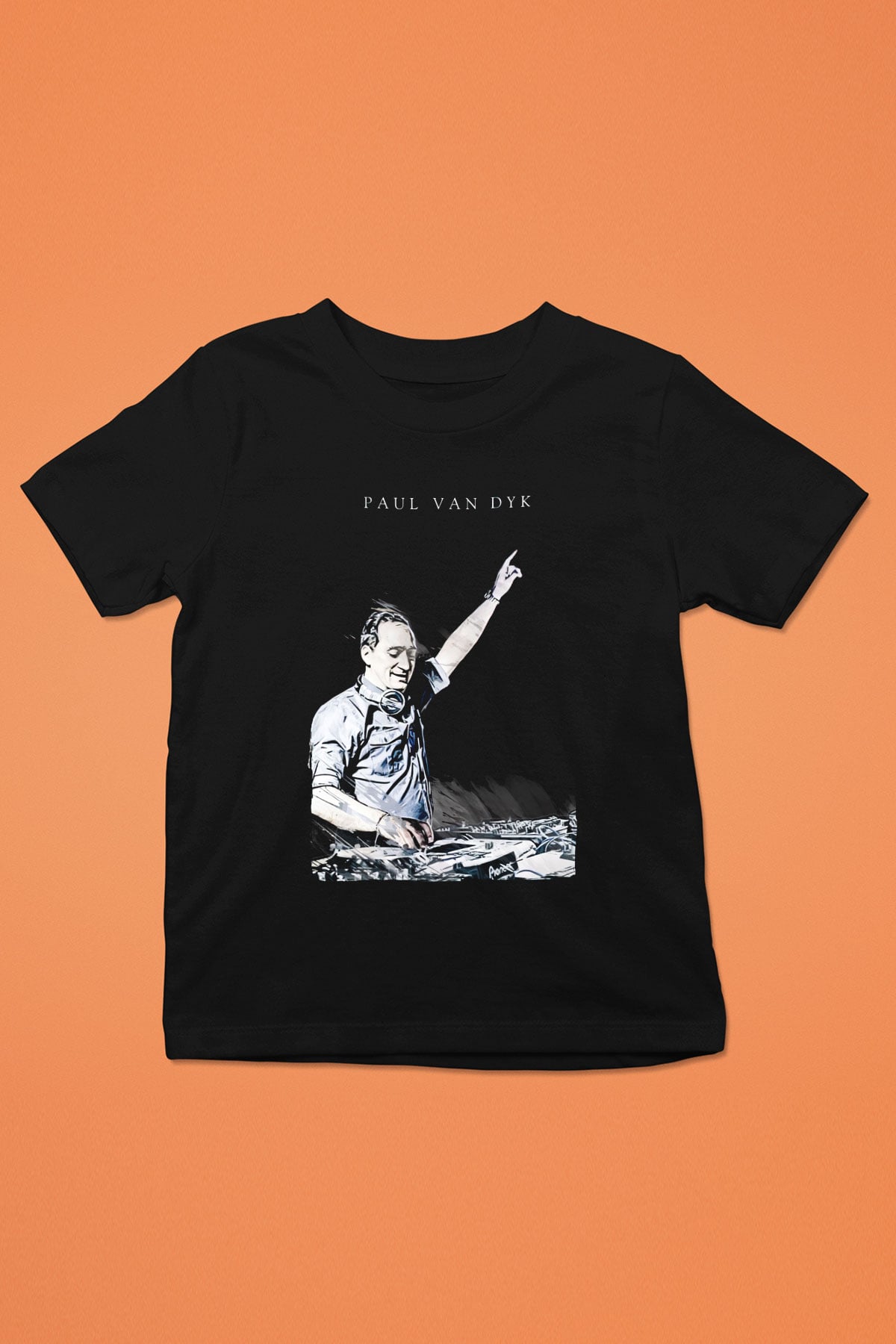 Paul Van Dyk Siyah Unisex Çocuk Tişört
