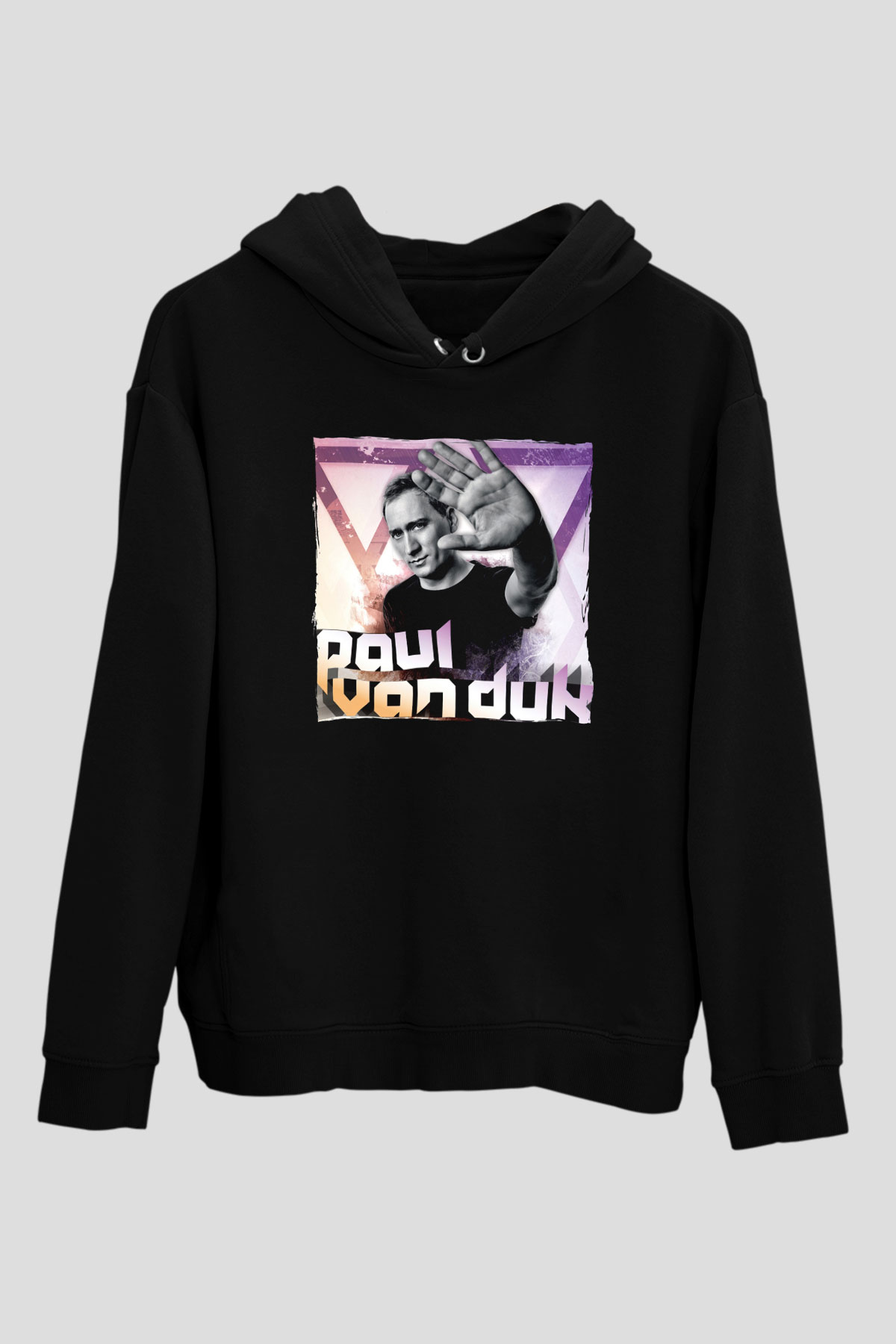 Paul Van Dyk Siyah Unisex Kapüşonlu Sweatshirt