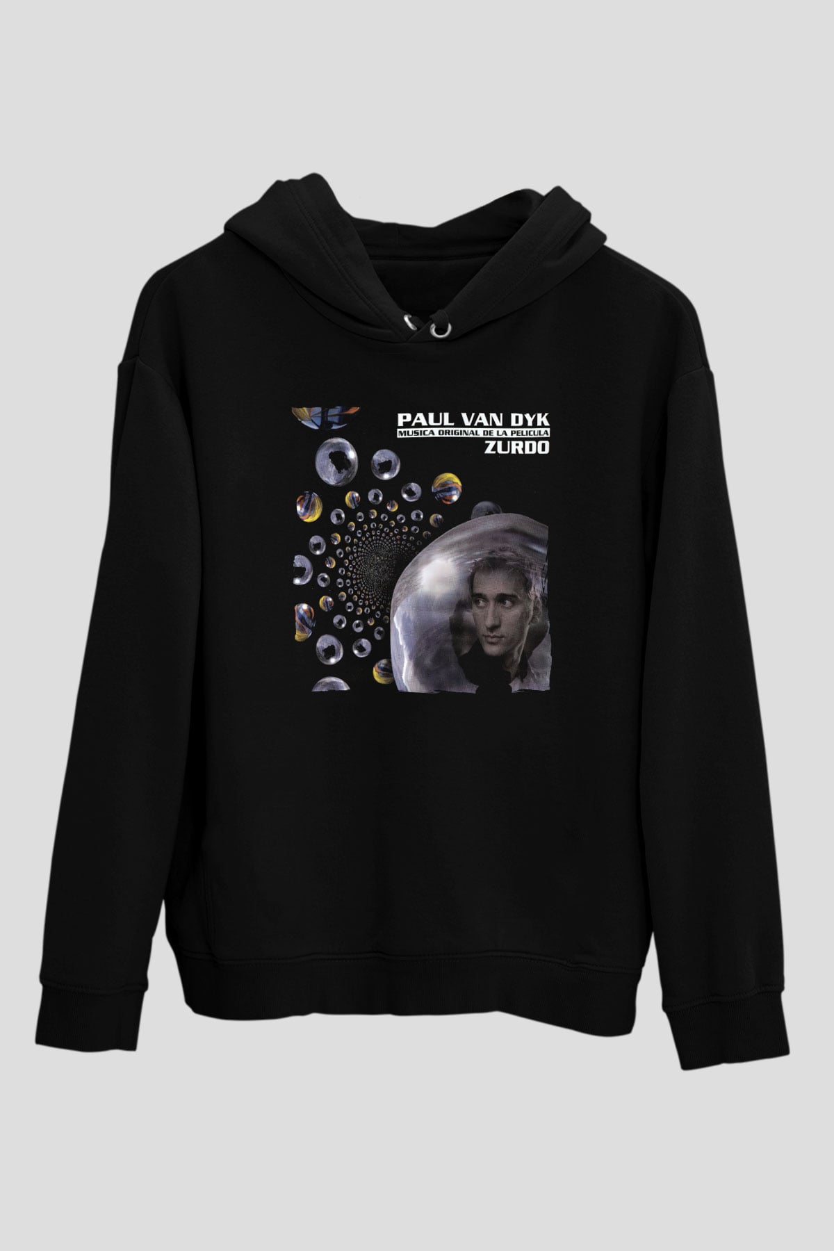 Paul Van Dyk Siyah Unisex Kapüşonlu Sweatshirt