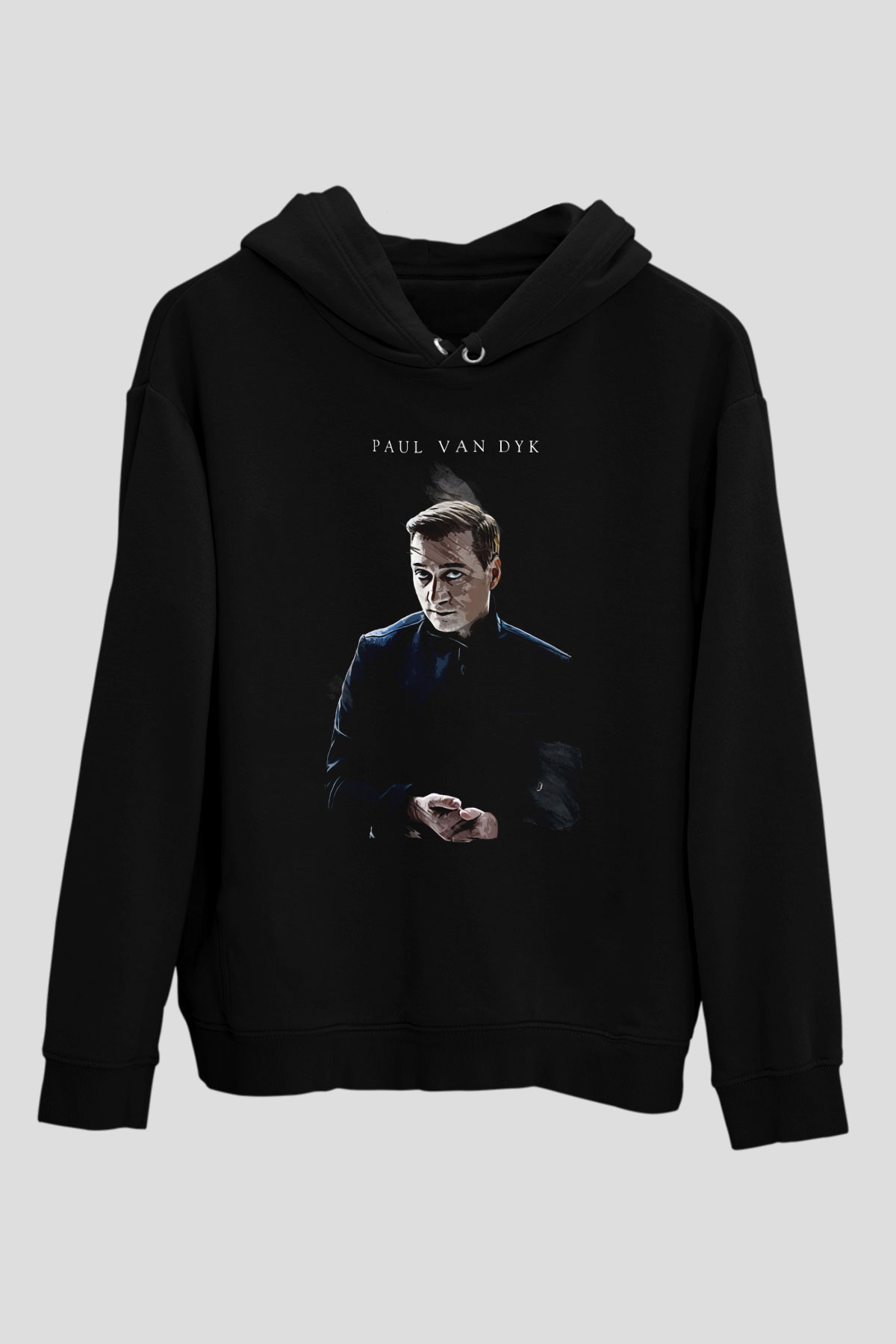 Paul Van Dyk Siyah Unisex Kapüşonlu Sweatshirt