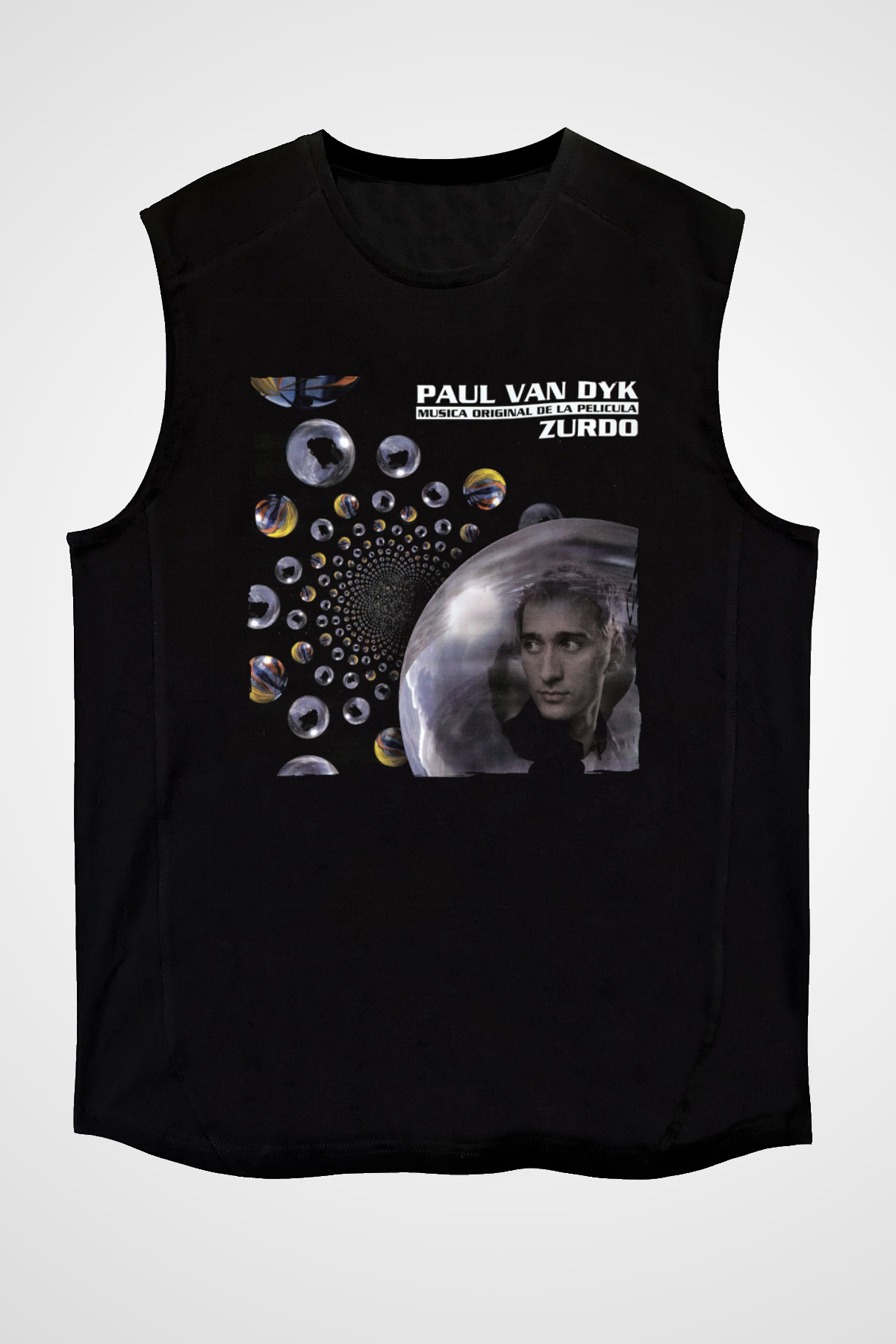 Paul Van Dyk Siyah Unisex Kolsuz Tişört