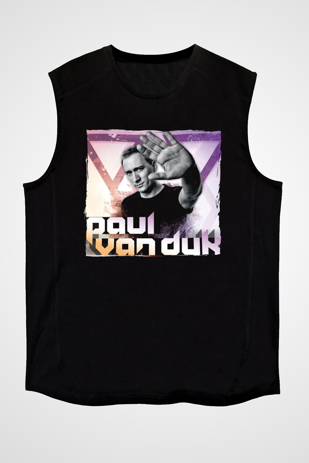 Paul Van Dyk Siyah Unisex Kolsuz Tişört