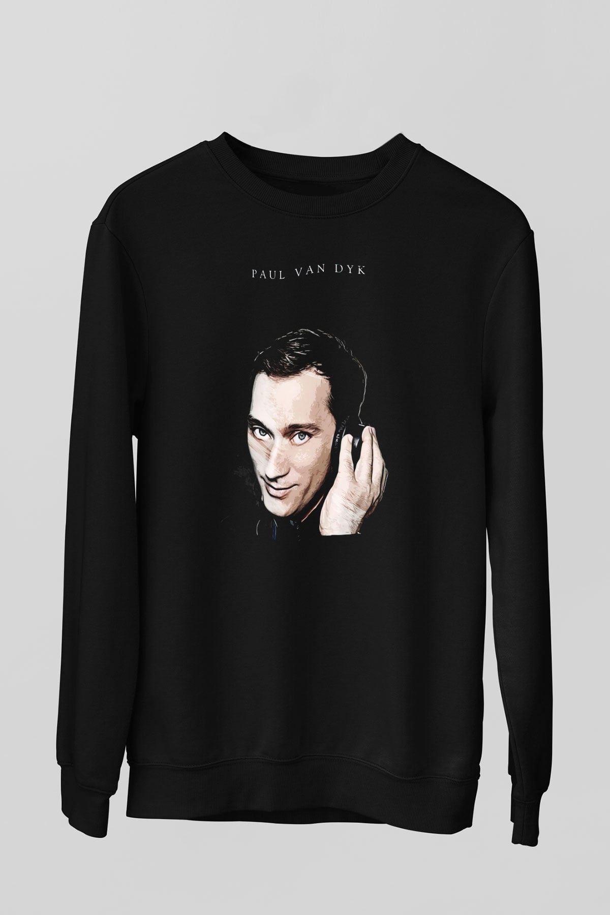 Paul Van Dyk Siyah Unisex Sweatshirt