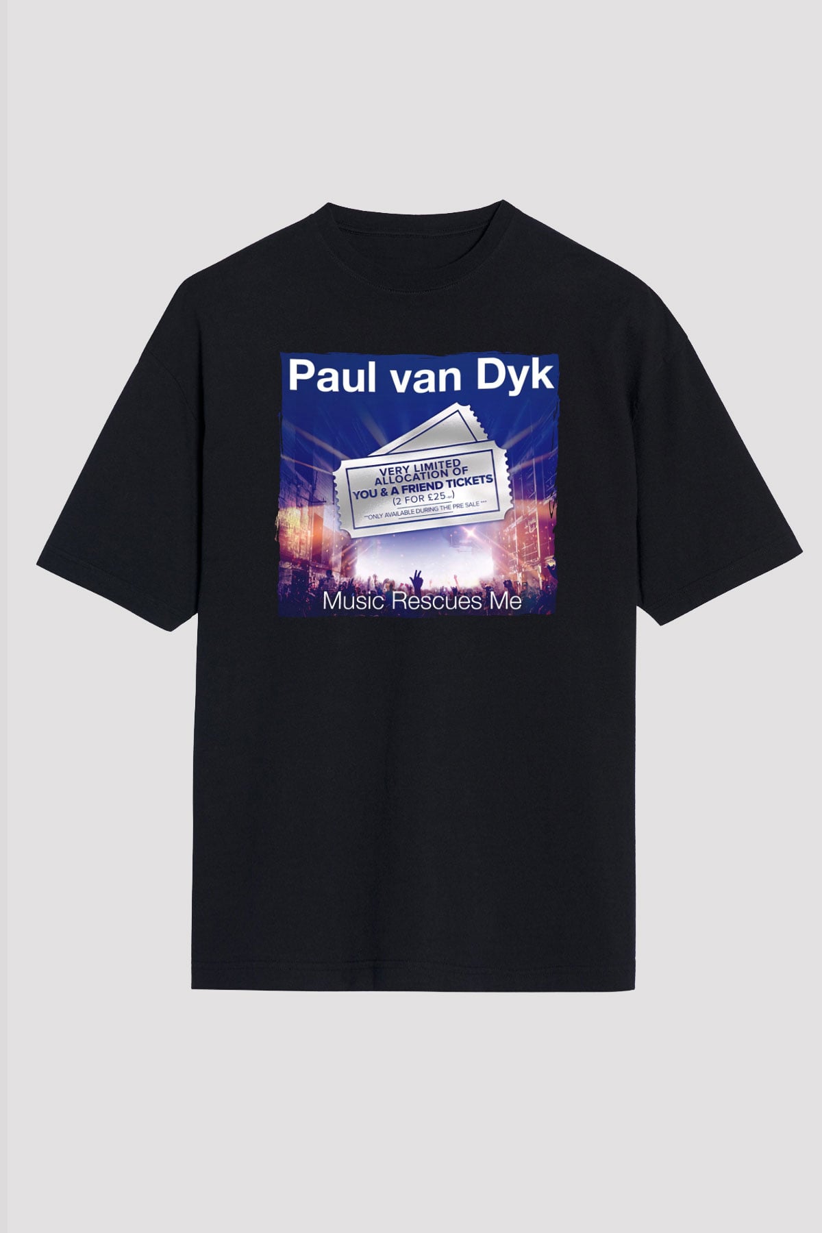 Paul Van Dyk Siyah Unisex Tişört T-Shirt - TişörtFabrikası